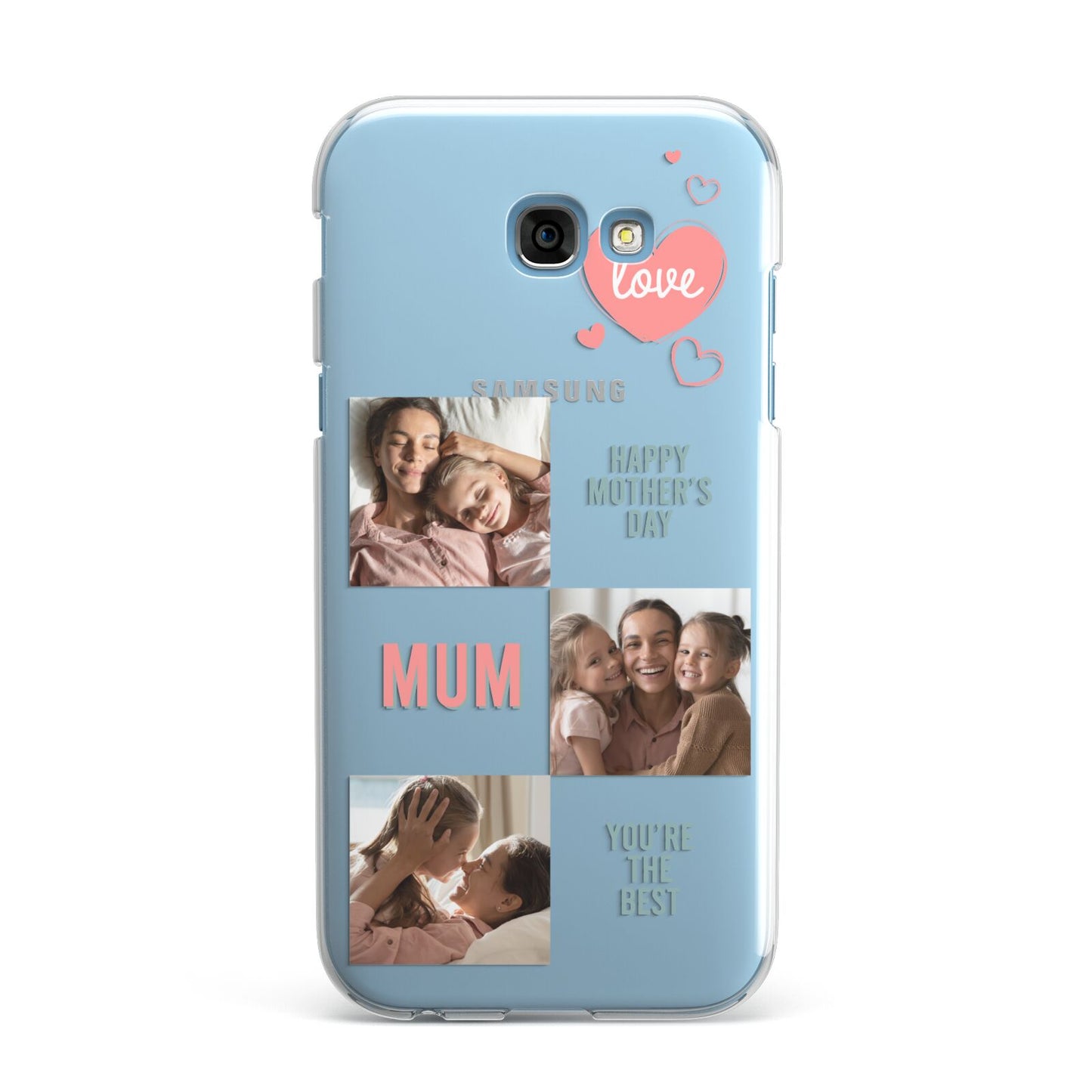 Pink Mum Photo Collage Samsung Galaxy A7 2017 Case