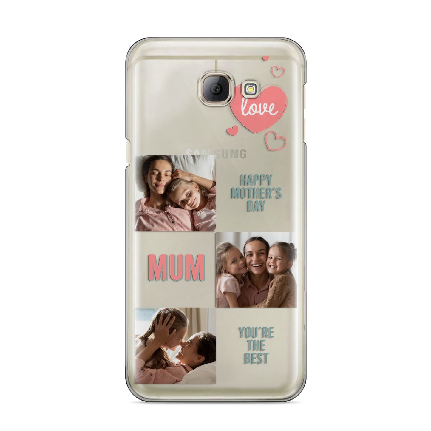 Pink Mum Photo Collage Samsung Galaxy A8 2016 Case