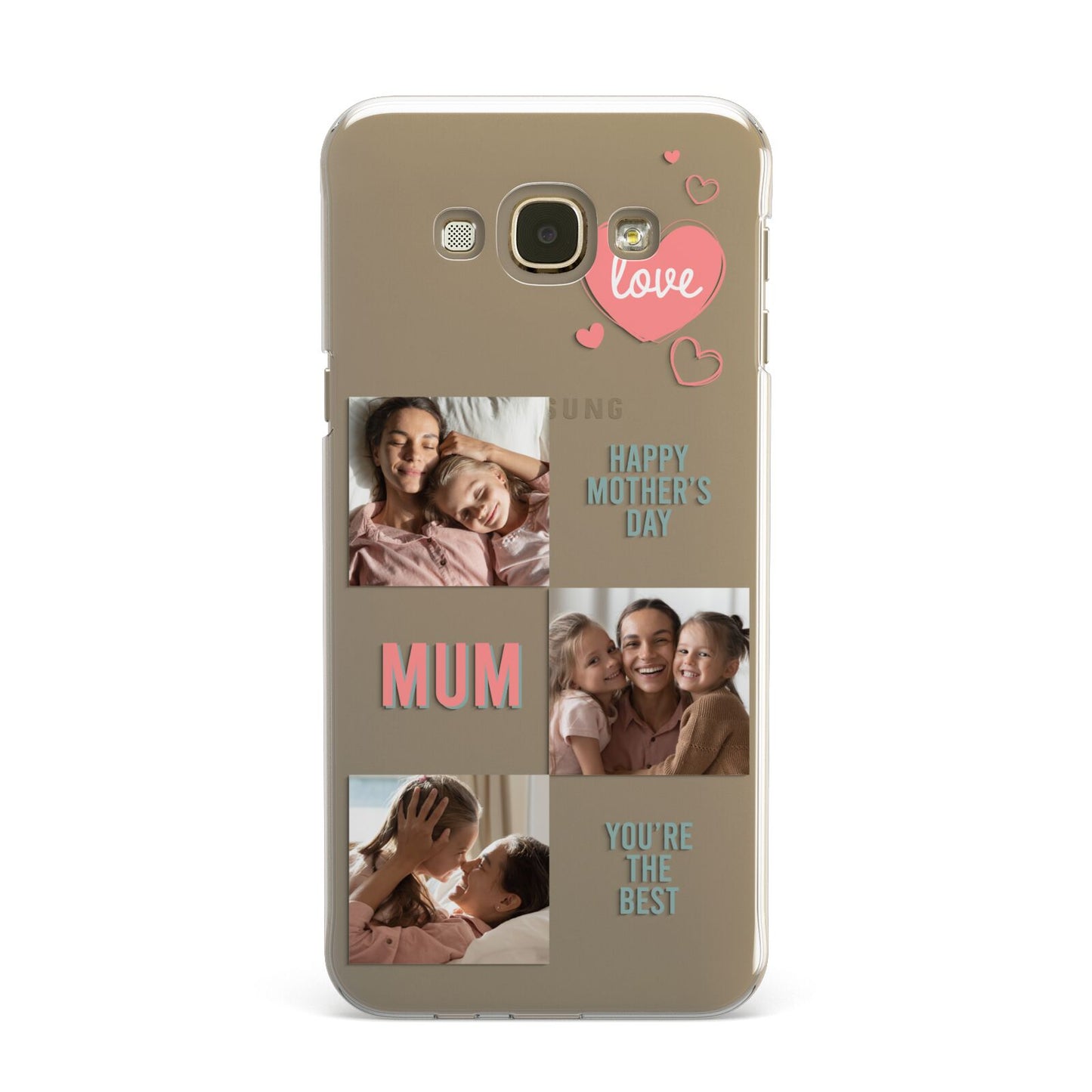 Pink Mum Photo Collage Samsung Galaxy A8 Case