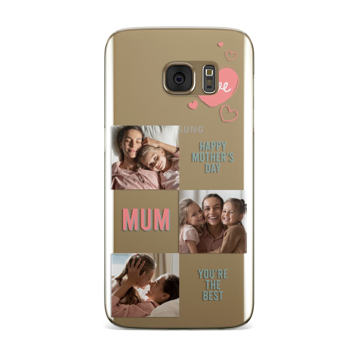 Pink Mum Photo Collage Samsung Galaxy Case