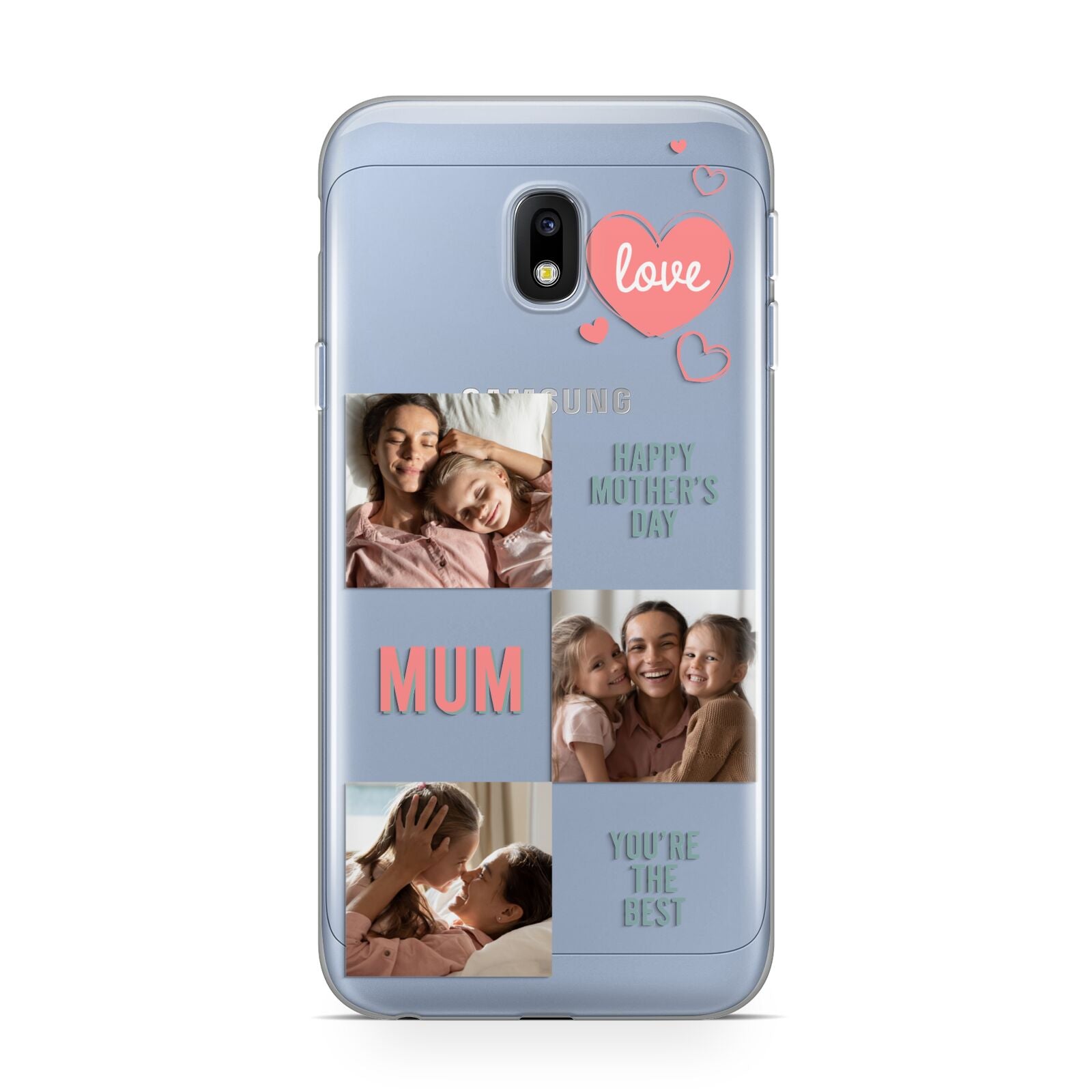 Pink Mum Photo Collage Samsung Galaxy J3 2017 Case