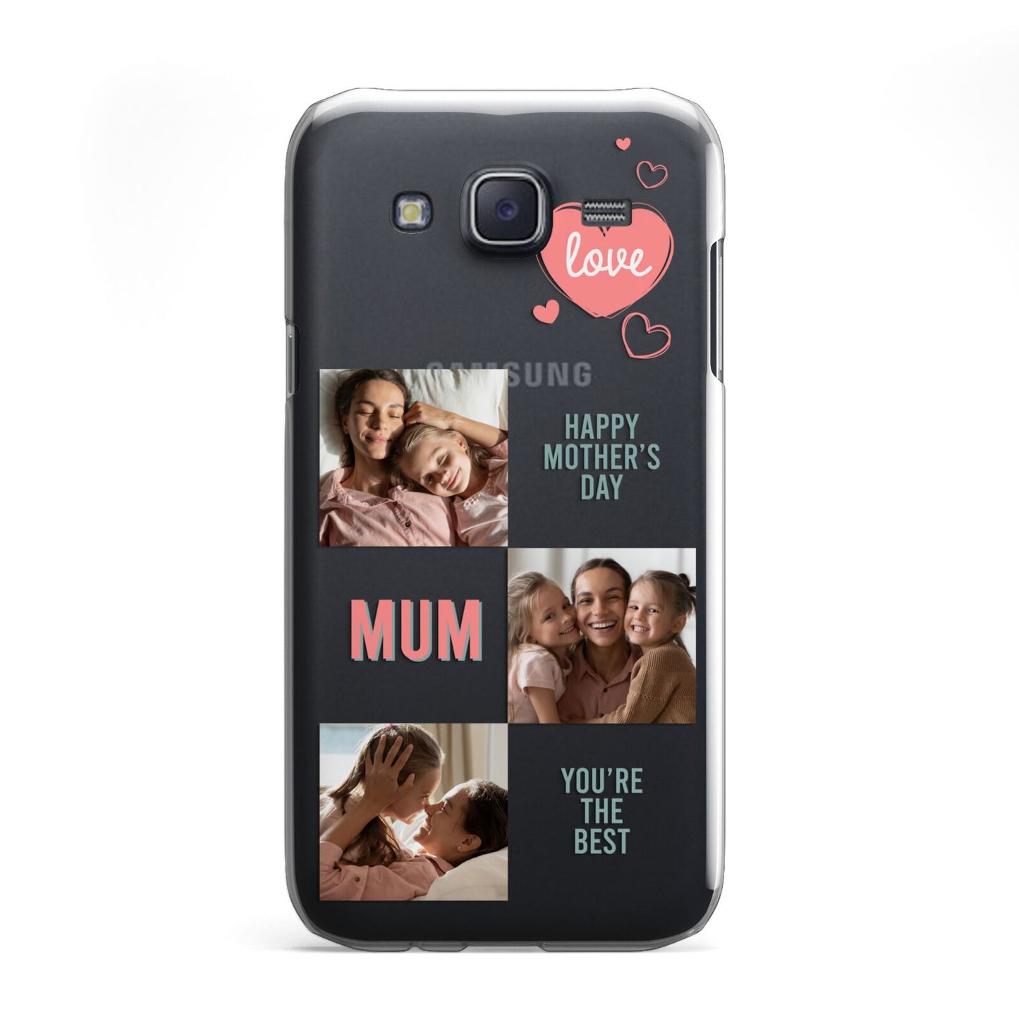 Pink Mum Photo Collage Samsung Galaxy J5 Case