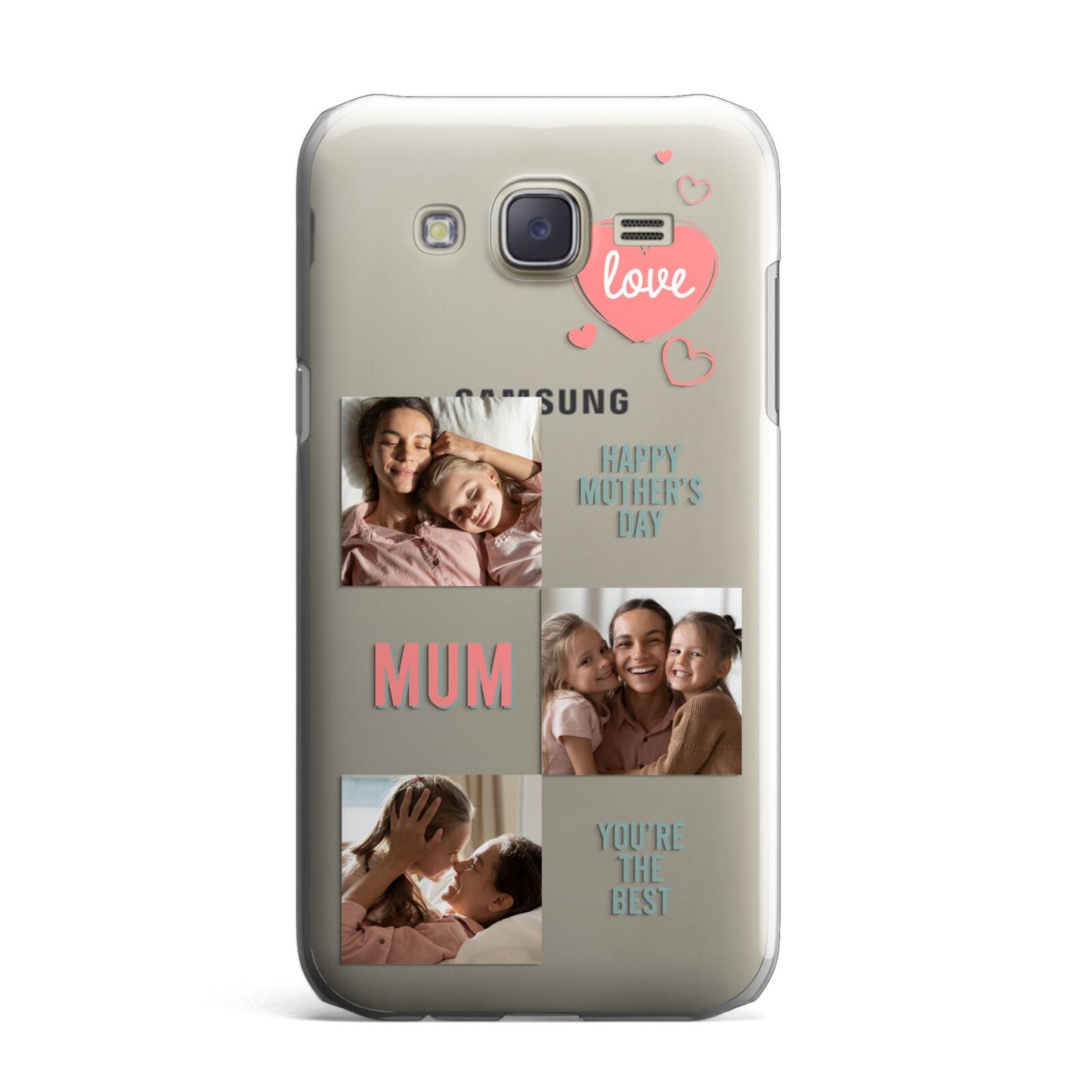 Pink Mum Photo Collage Samsung Galaxy J7 Case