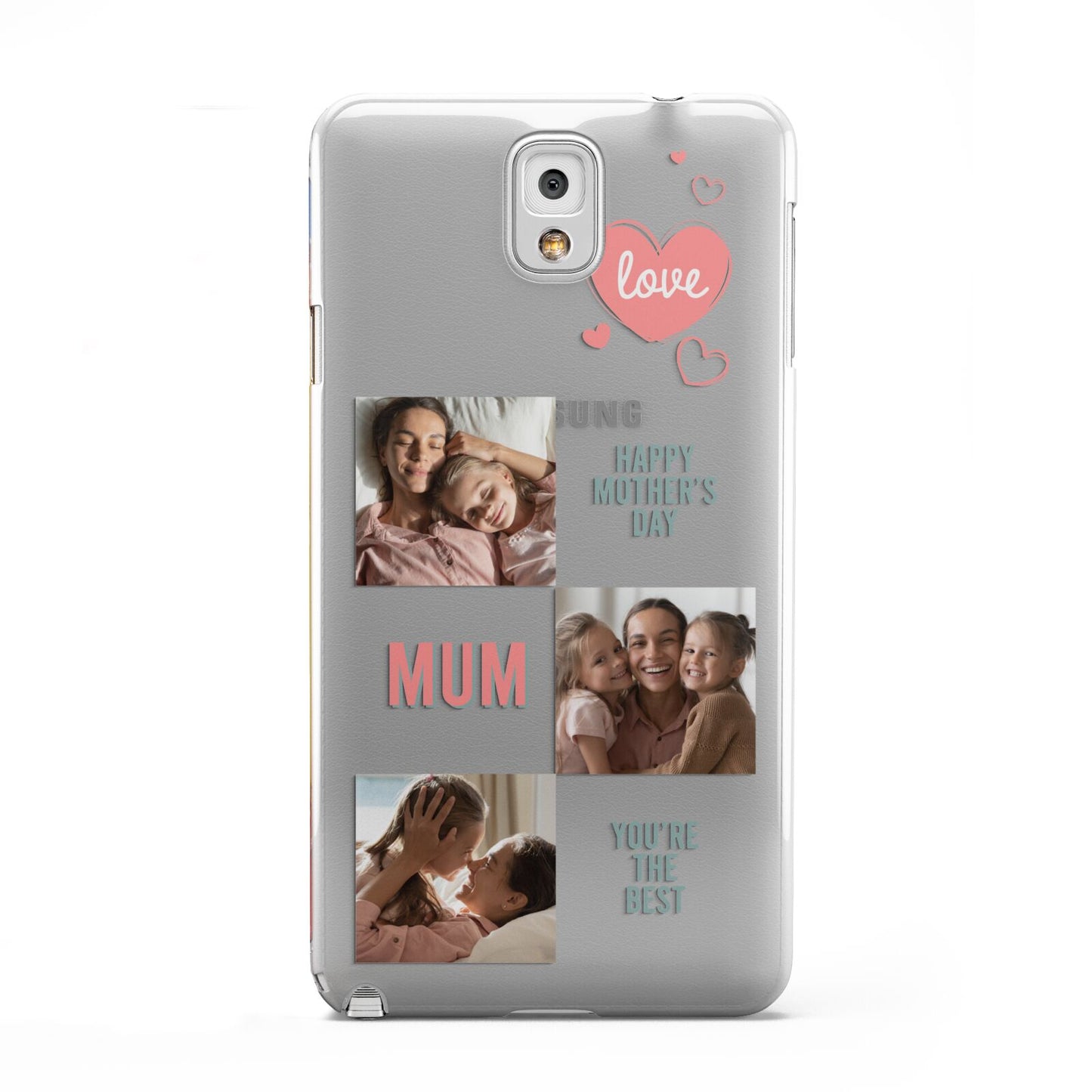 Pink Mum Photo Collage Samsung Galaxy Note 3 Case