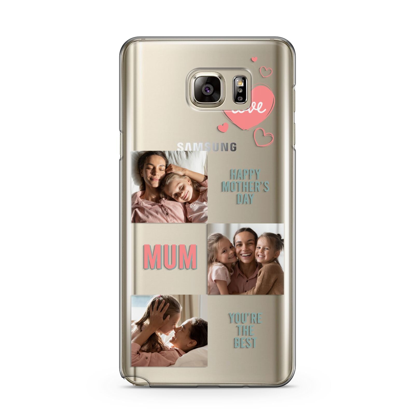 Pink Mum Photo Collage Samsung Galaxy Note 5 Case