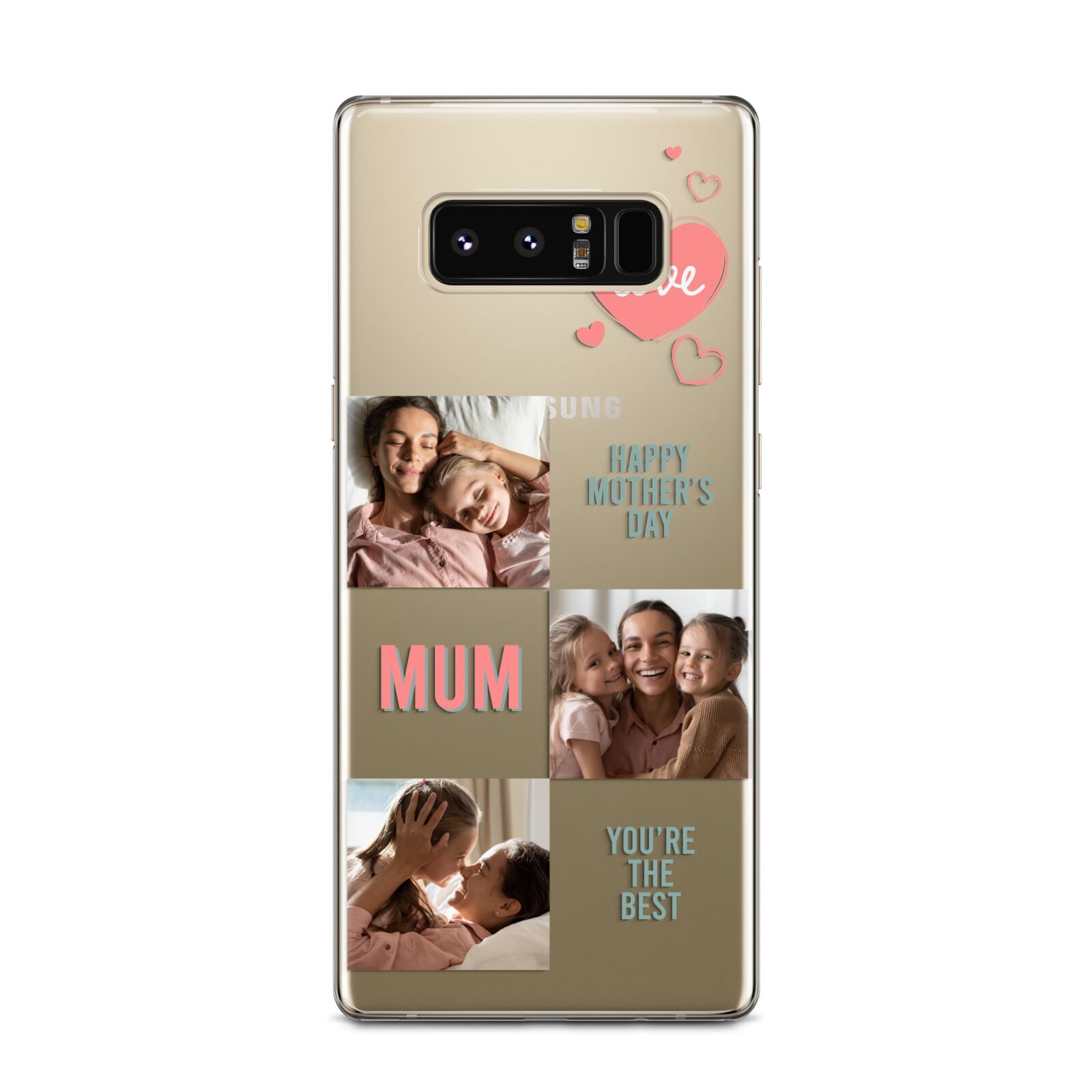 Pink Mum Photo Collage Samsung Galaxy Note 8 Case