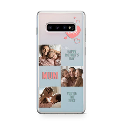 Pink Mum Photo Collage Samsung Galaxy S10 Case