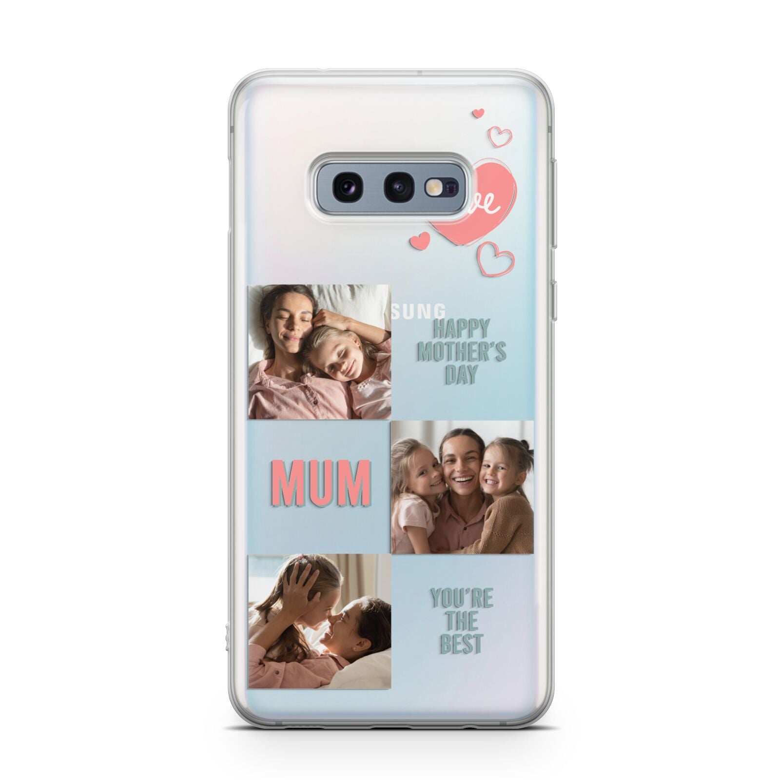 Pink Mum Photo Collage Samsung Galaxy S10E Case