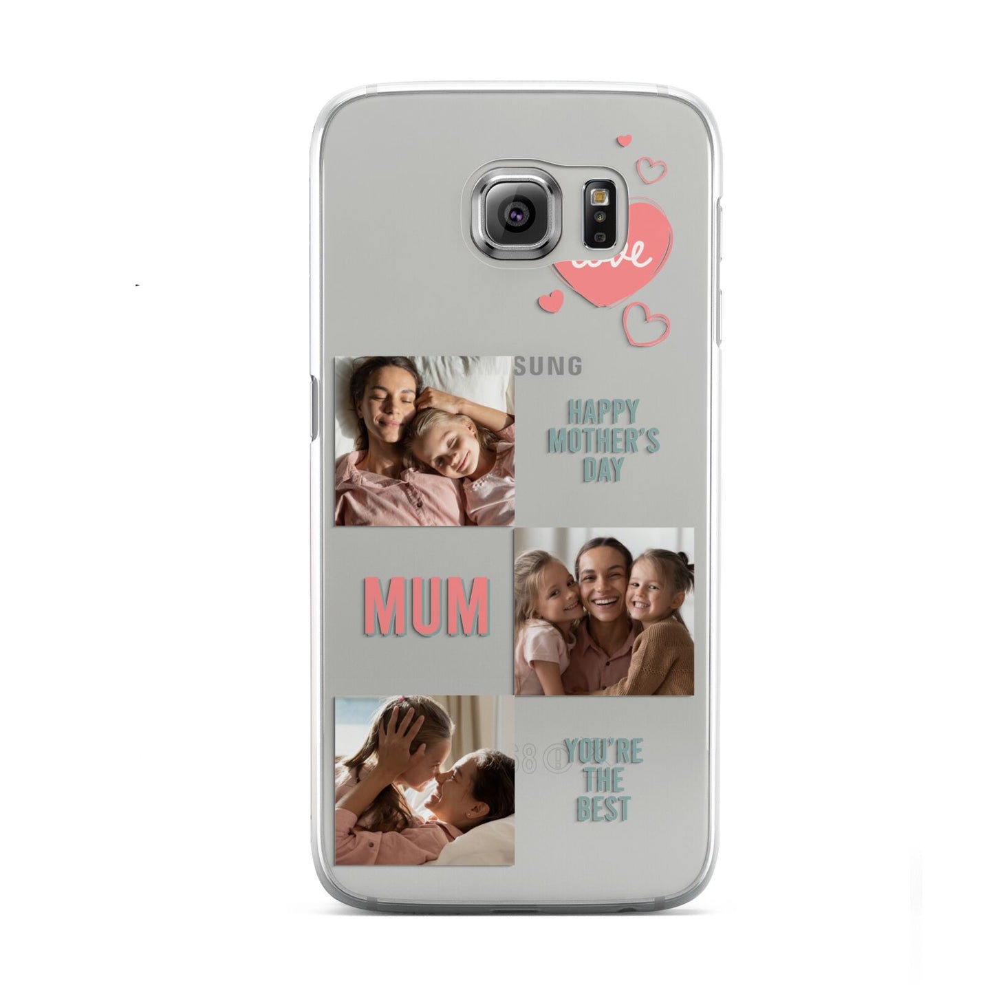 Pink Mum Photo Collage Samsung Galaxy S6 Case