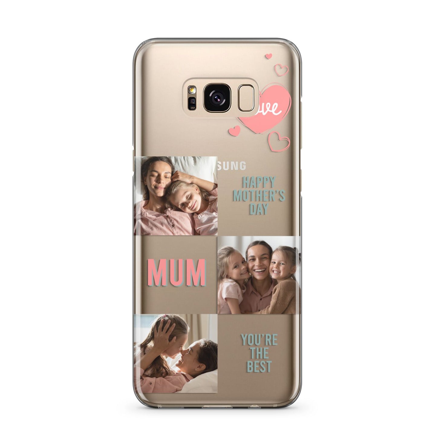 Pink Mum Photo Collage Samsung Galaxy S8 Plus Case