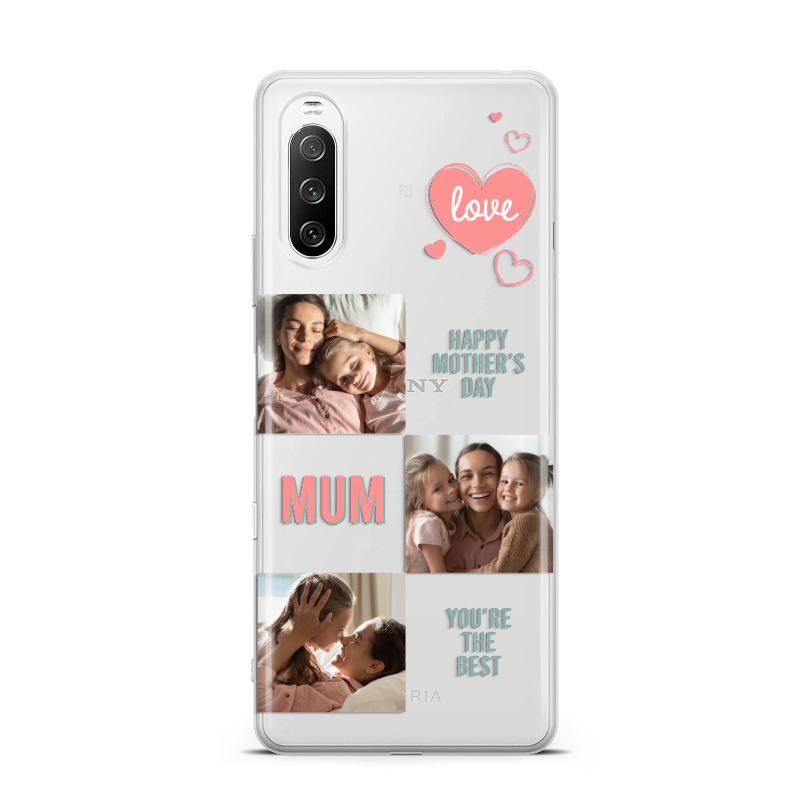 Pink Mum Photo Collage Sony Xperia 10 III Case