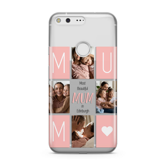 Pink Mum Photo Tiles Google Pixel Case