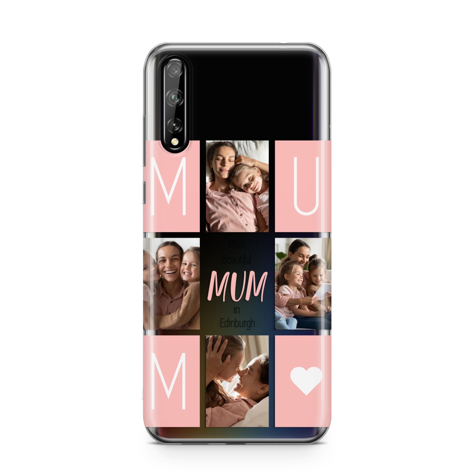 Pink Mum Photo Tiles Huawei Enjoy 10s Phone Case