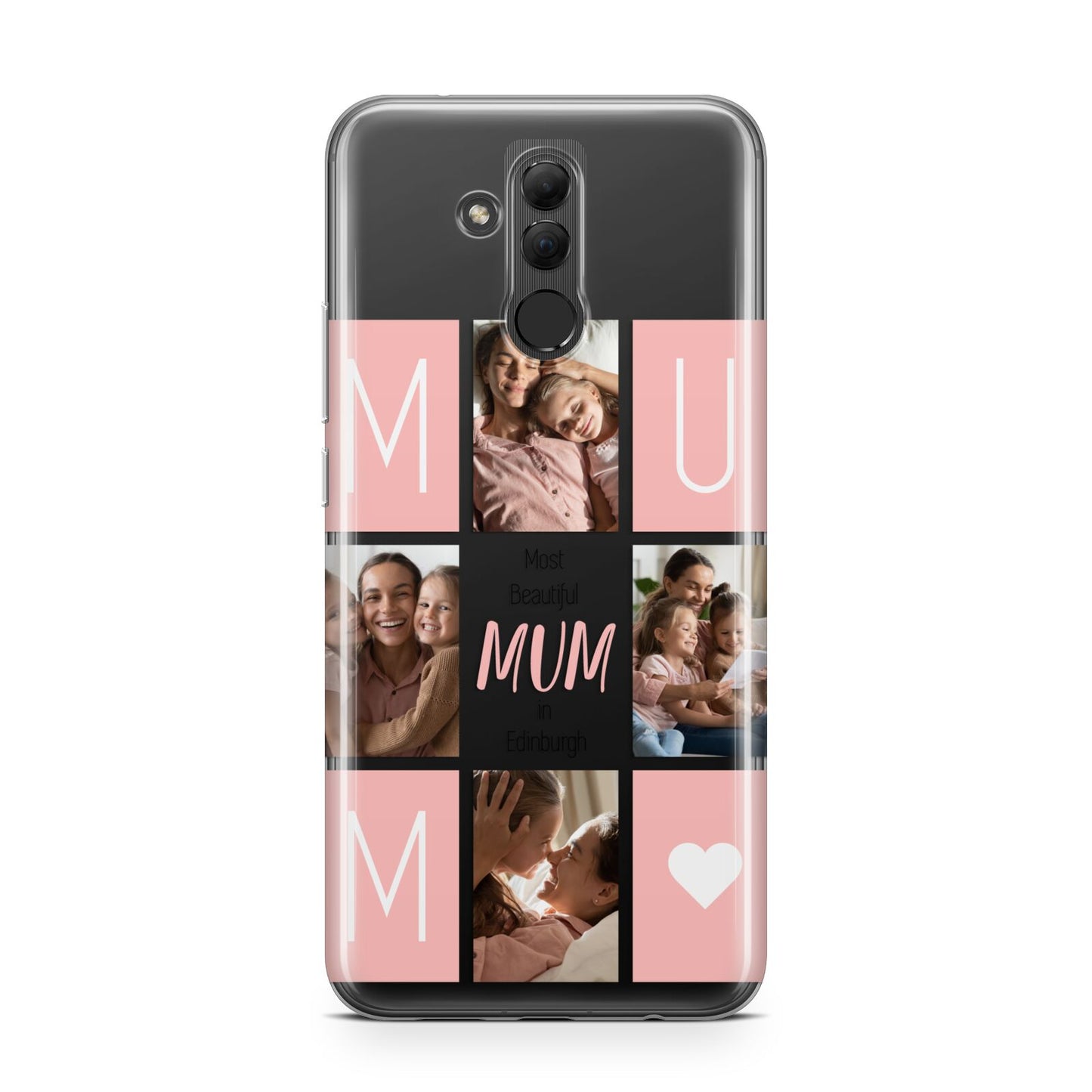 Pink Mum Photo Tiles Huawei Mate 20 Lite