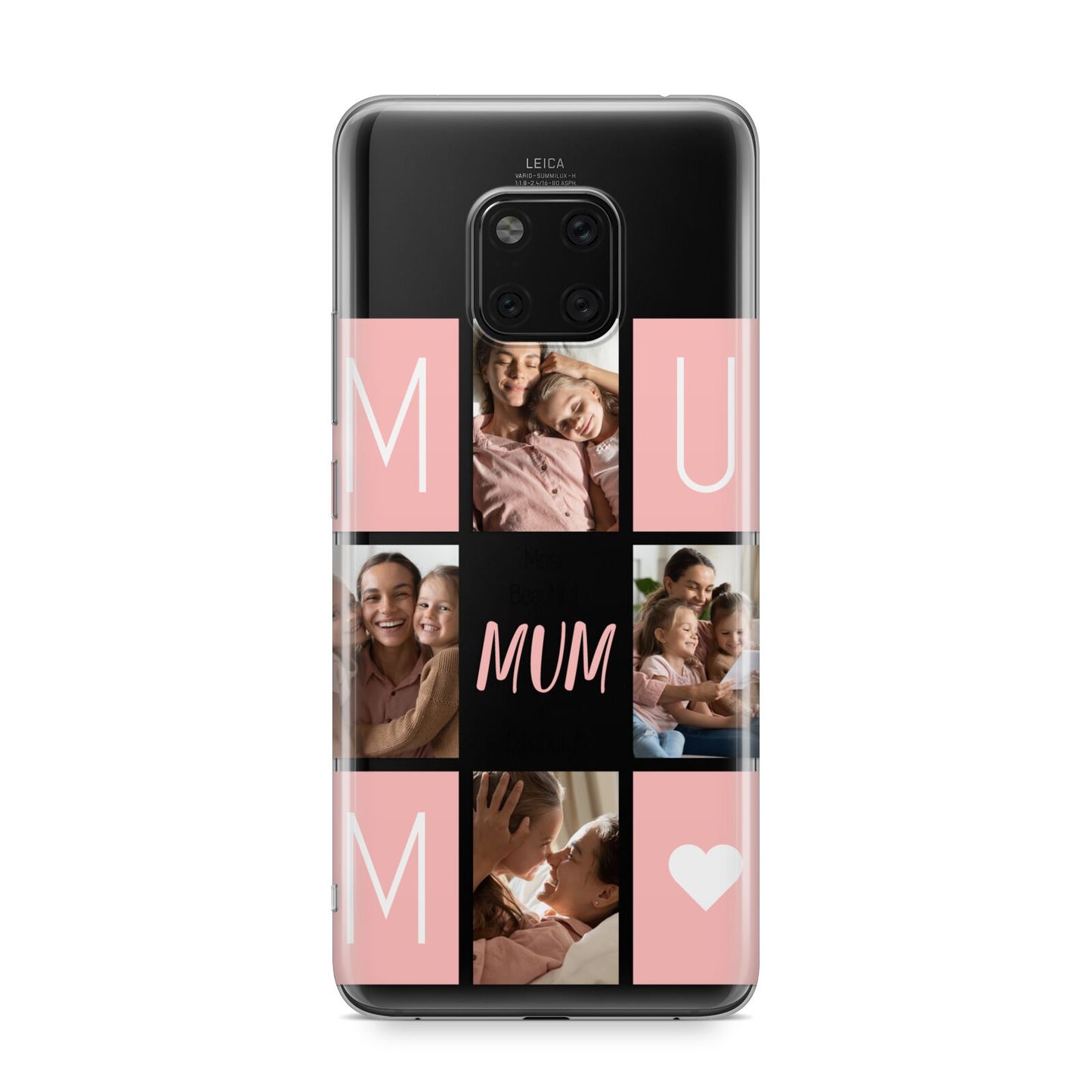 Pink Mum Photo Tiles Huawei Mate 20 Pro Phone Case