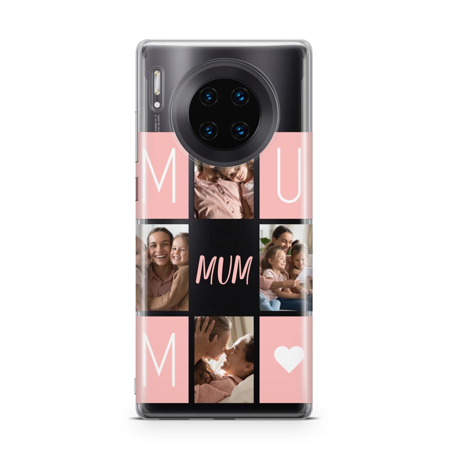 Pink Mum Photo Tiles Huawei Mate 30 Pro Phone Case