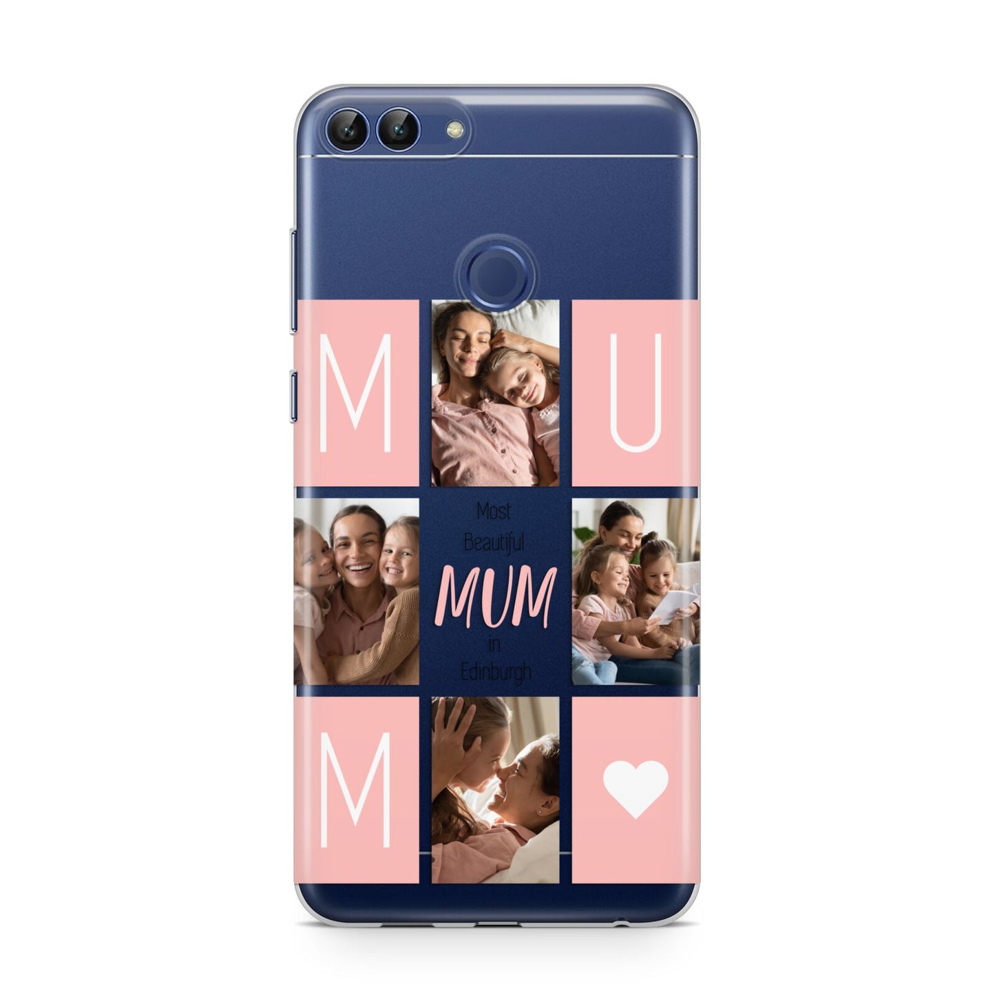 Pink Mum Photo Tiles Huawei P Smart Case