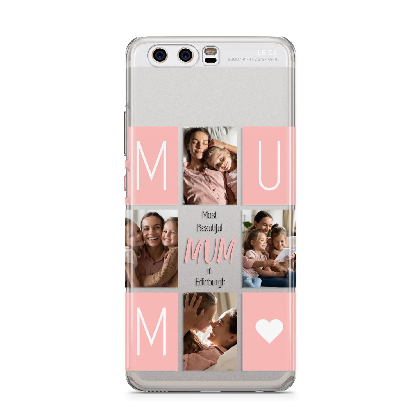 Pink Mum Photo Tiles Huawei P10 Phone Case