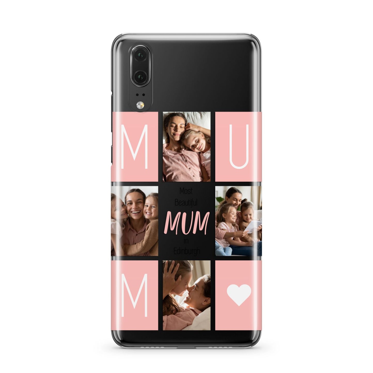 Pink Mum Photo Tiles Huawei P20 Phone Case