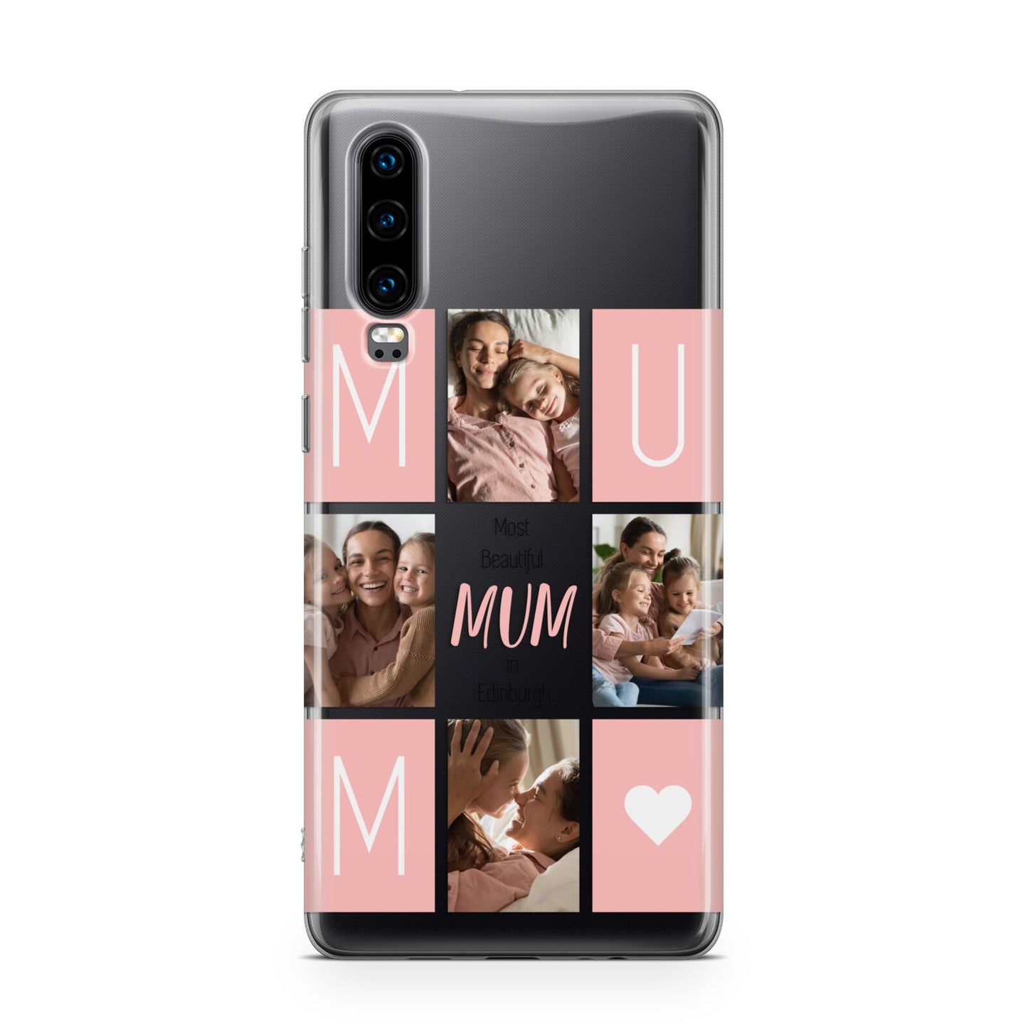 Pink Mum Photo Tiles Huawei P30 Phone Case