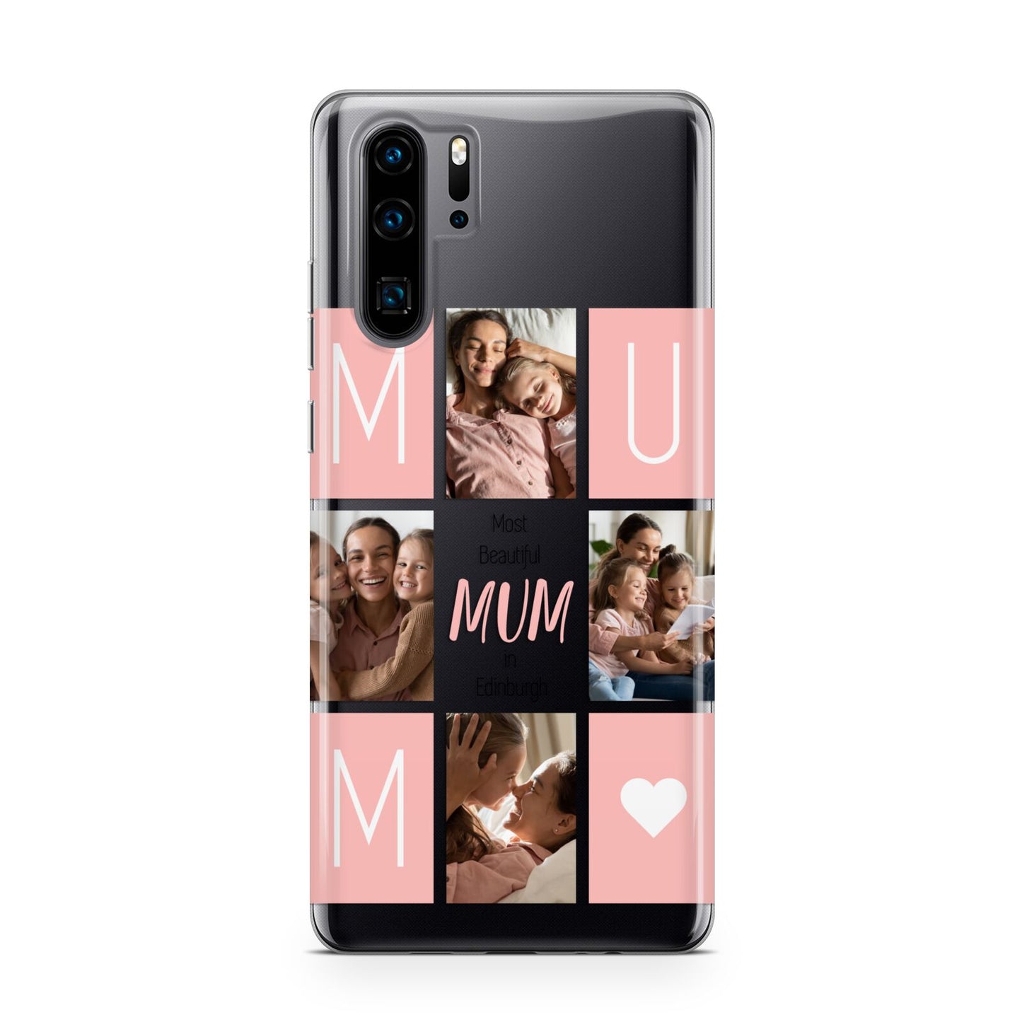 Pink Mum Photo Tiles Huawei P30 Pro Phone Case