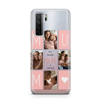 Pink Mum Photo Tiles Huawei P40 Lite 5G Phone Case