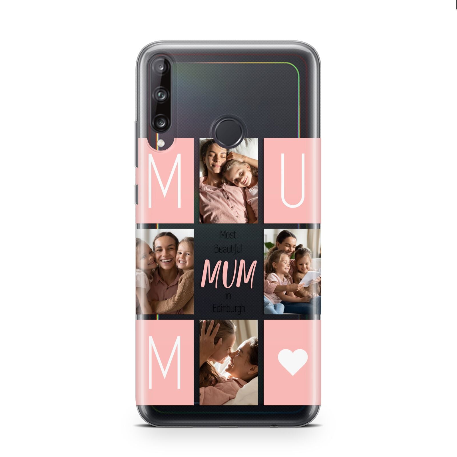 Pink Mum Photo Tiles Huawei P40 Lite E Phone Case