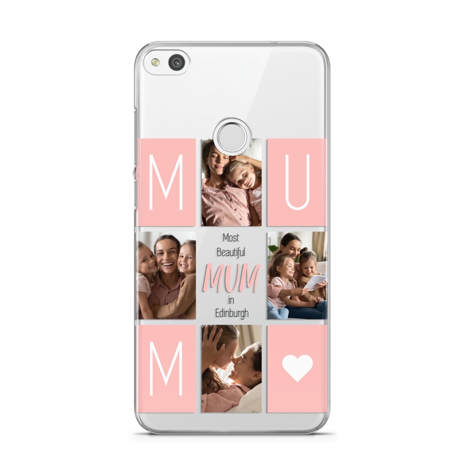 Pink Mum Photo Tiles Huawei P8 Lite Case