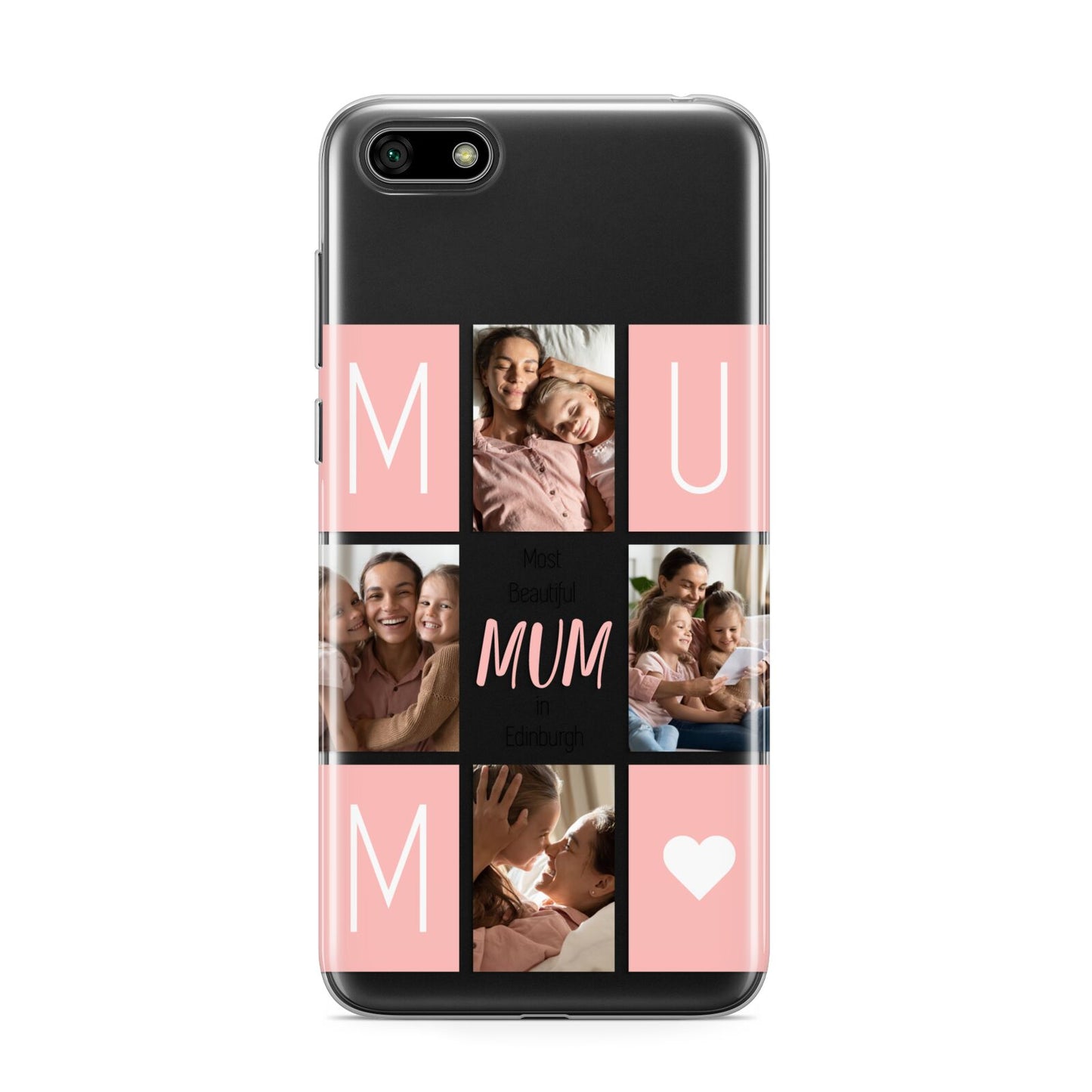 Pink Mum Photo Tiles Huawei Y5 Prime 2018 Phone Case