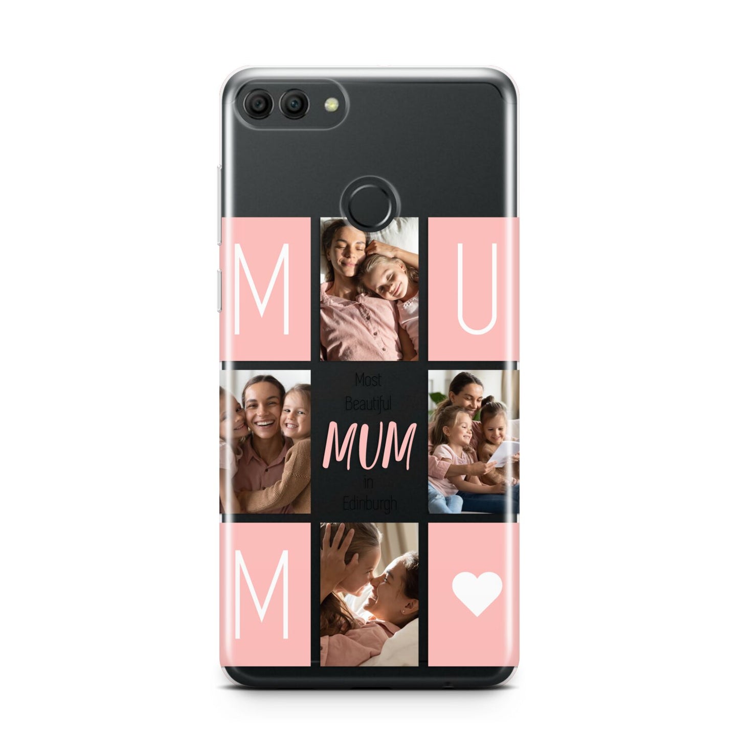 Pink Mum Photo Tiles Huawei Y9 2018