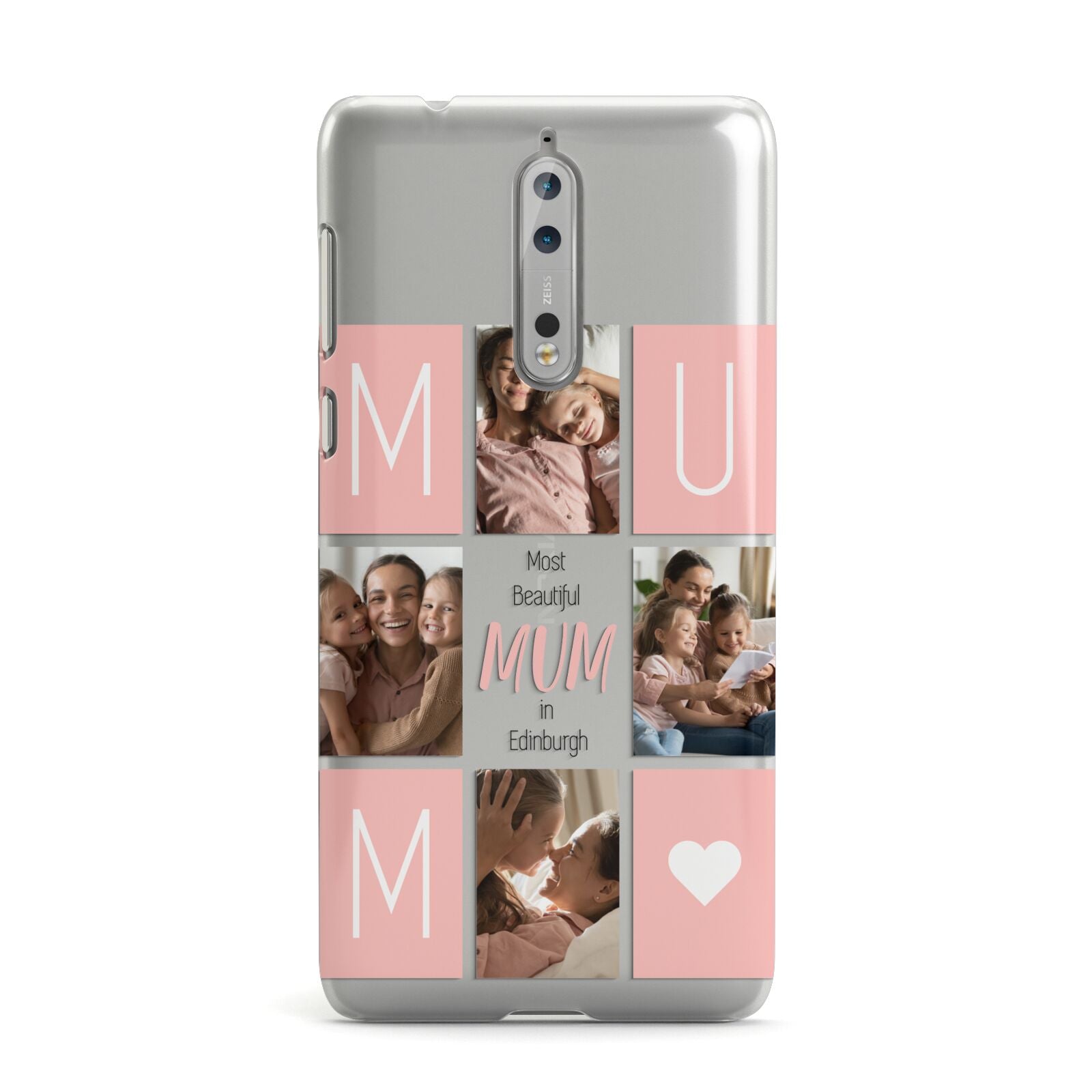 Pink Mum Photo Tiles Nokia Case