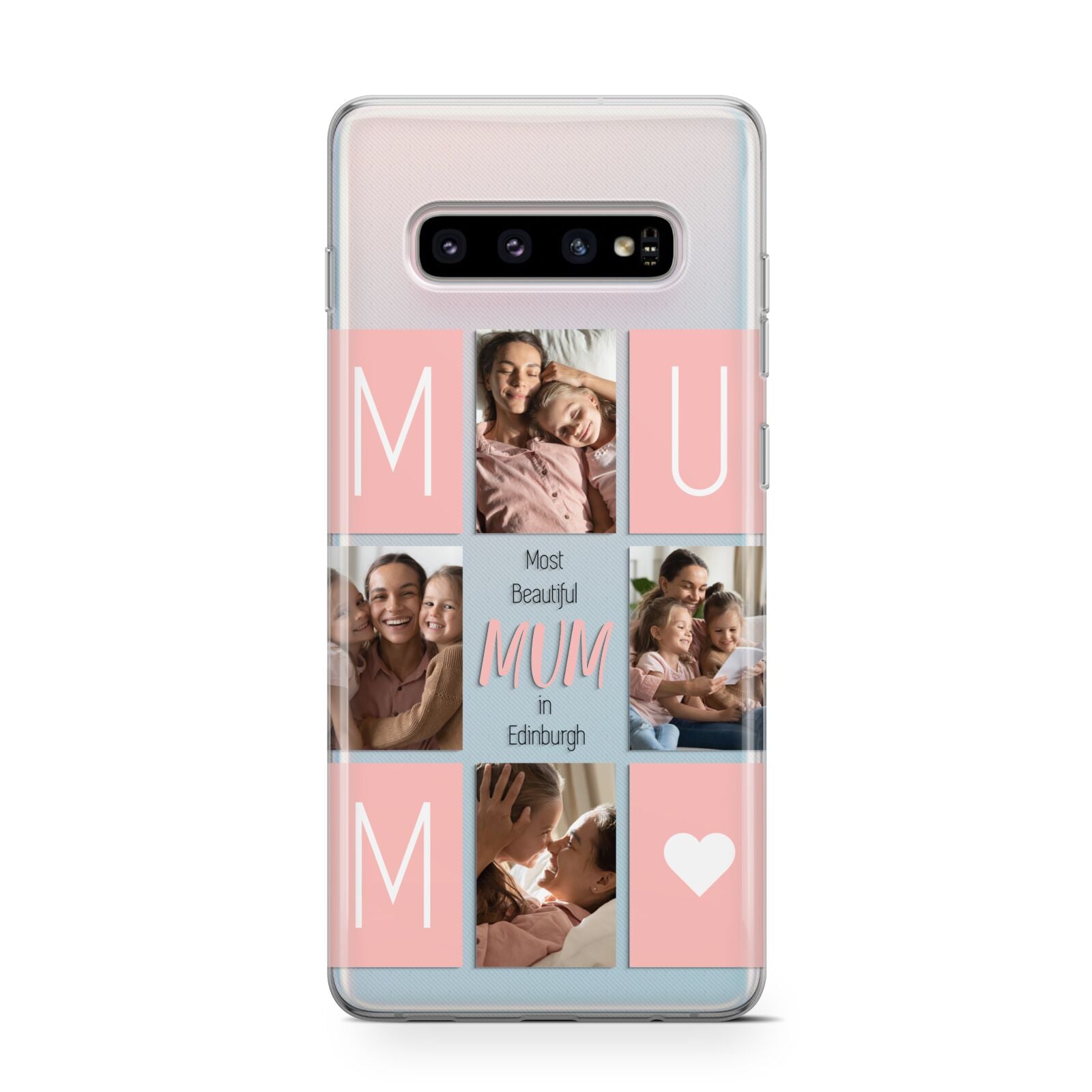 Pink Mum Photo Tiles Protective Samsung Galaxy Case