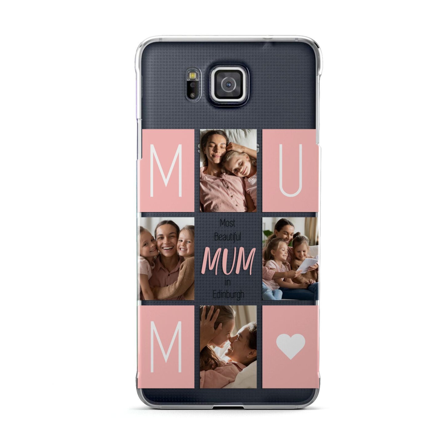 Pink Mum Photo Tiles Samsung Galaxy Alpha Case