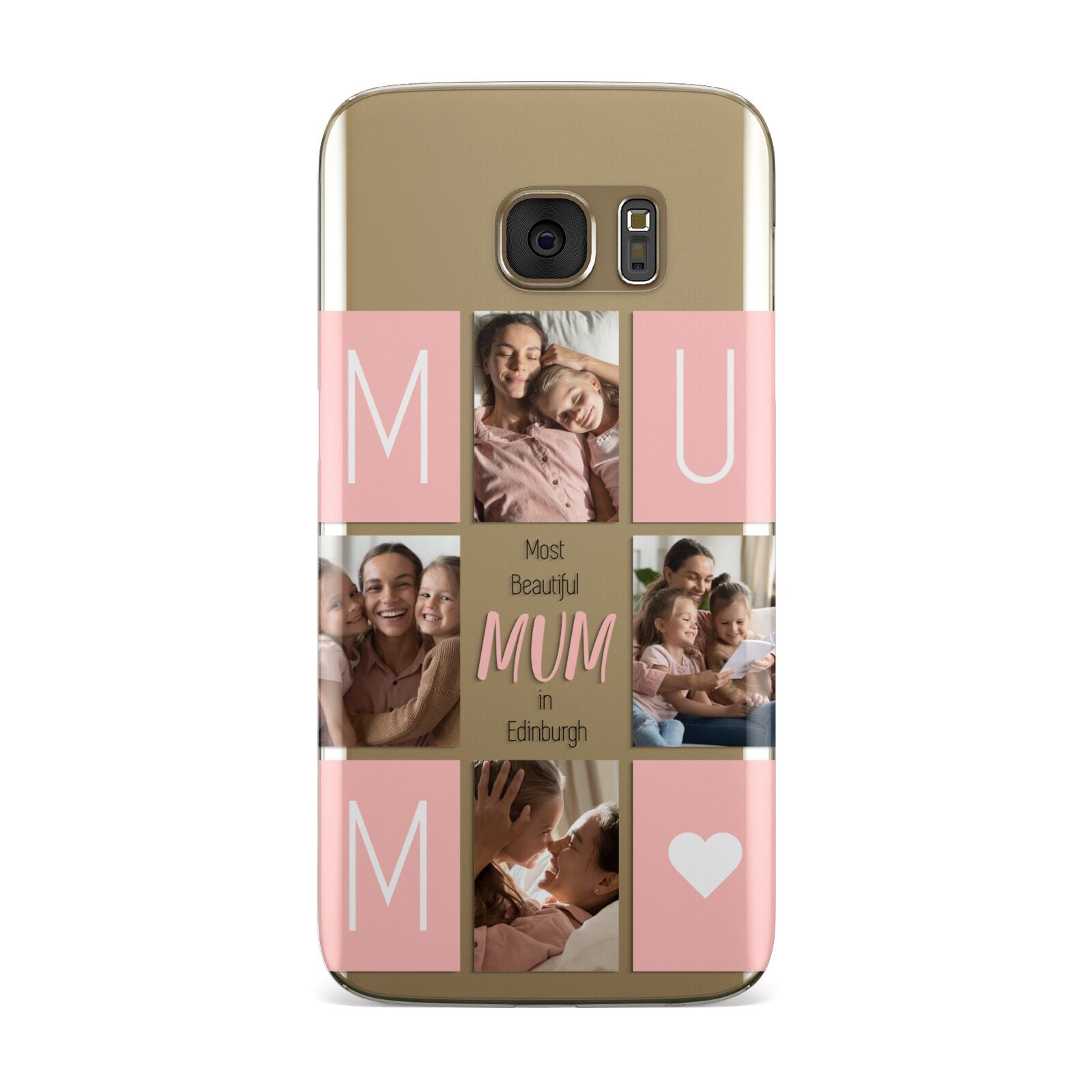 Pink Mum Photo Tiles Samsung Galaxy Case