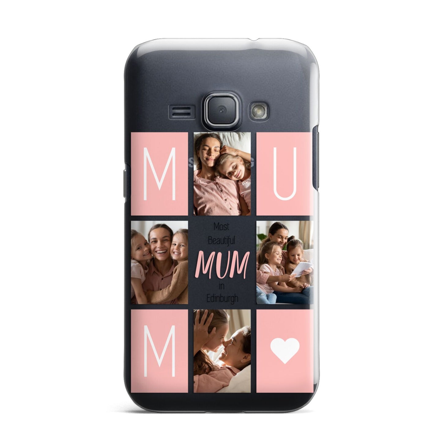 Pink Mum Photo Tiles Samsung Galaxy J1 2016 Case