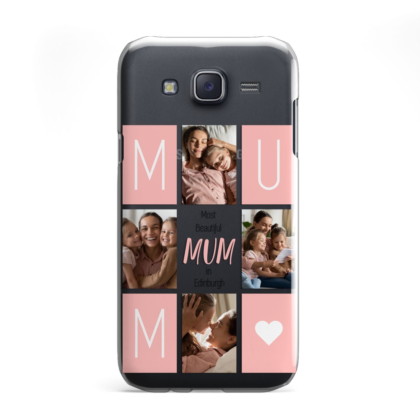 Pink Mum Photo Tiles Samsung Galaxy J5 Case