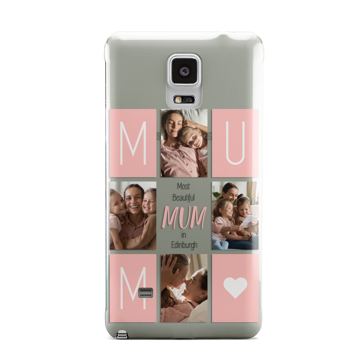 Pink Mum Photo Tiles Samsung Galaxy Note 4 Case