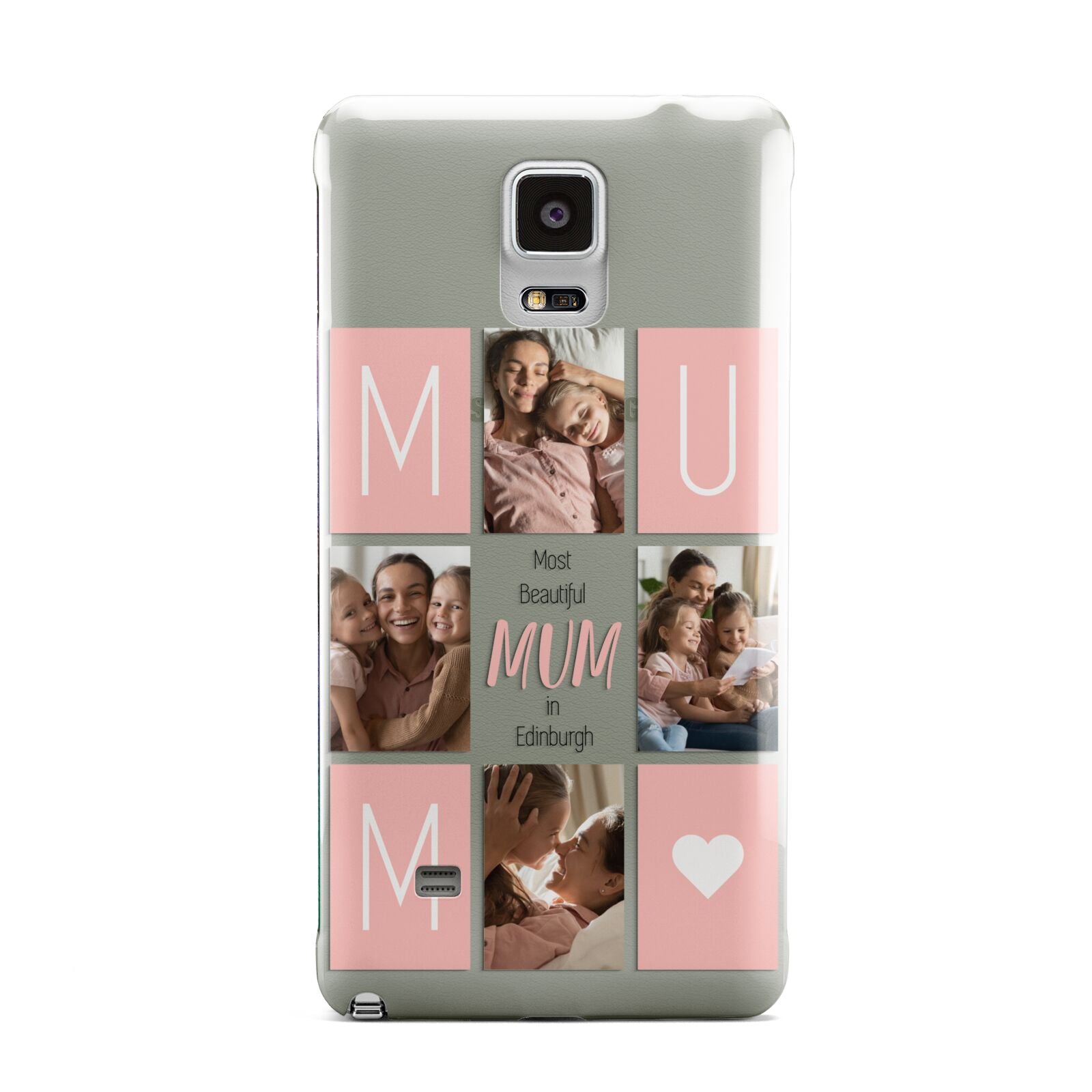 Pink Mum Photo Tiles Samsung Galaxy Note 4 Case