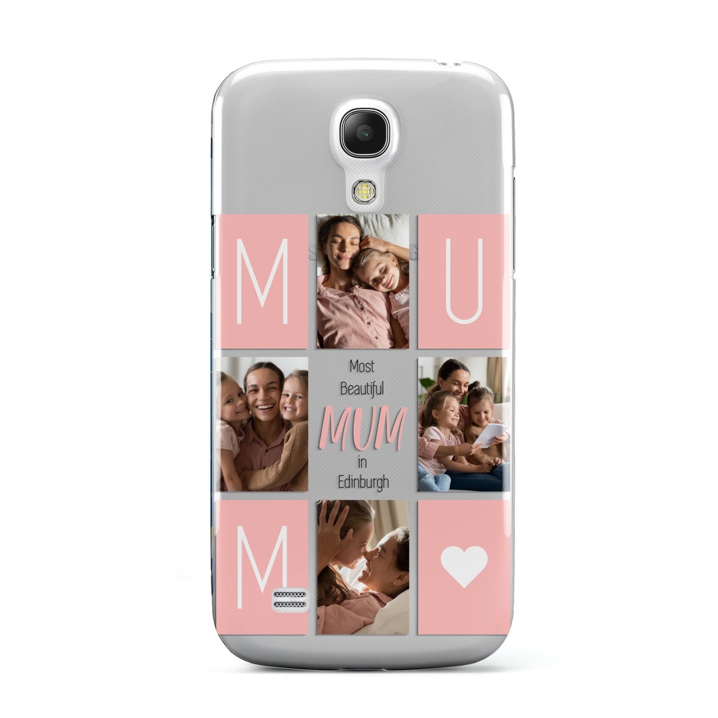 Pink Mum Photo Tiles Samsung Galaxy S4 Mini Case