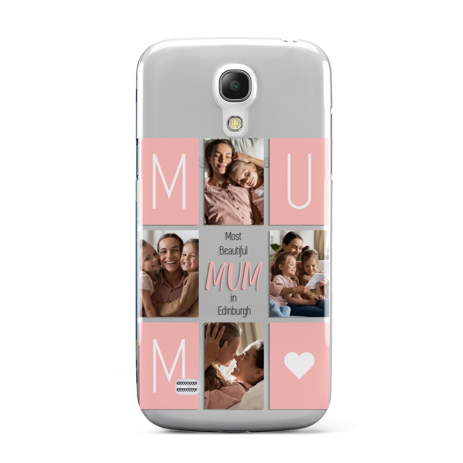 Pink Mum Photo Tiles Samsung Galaxy S4 Mini Case