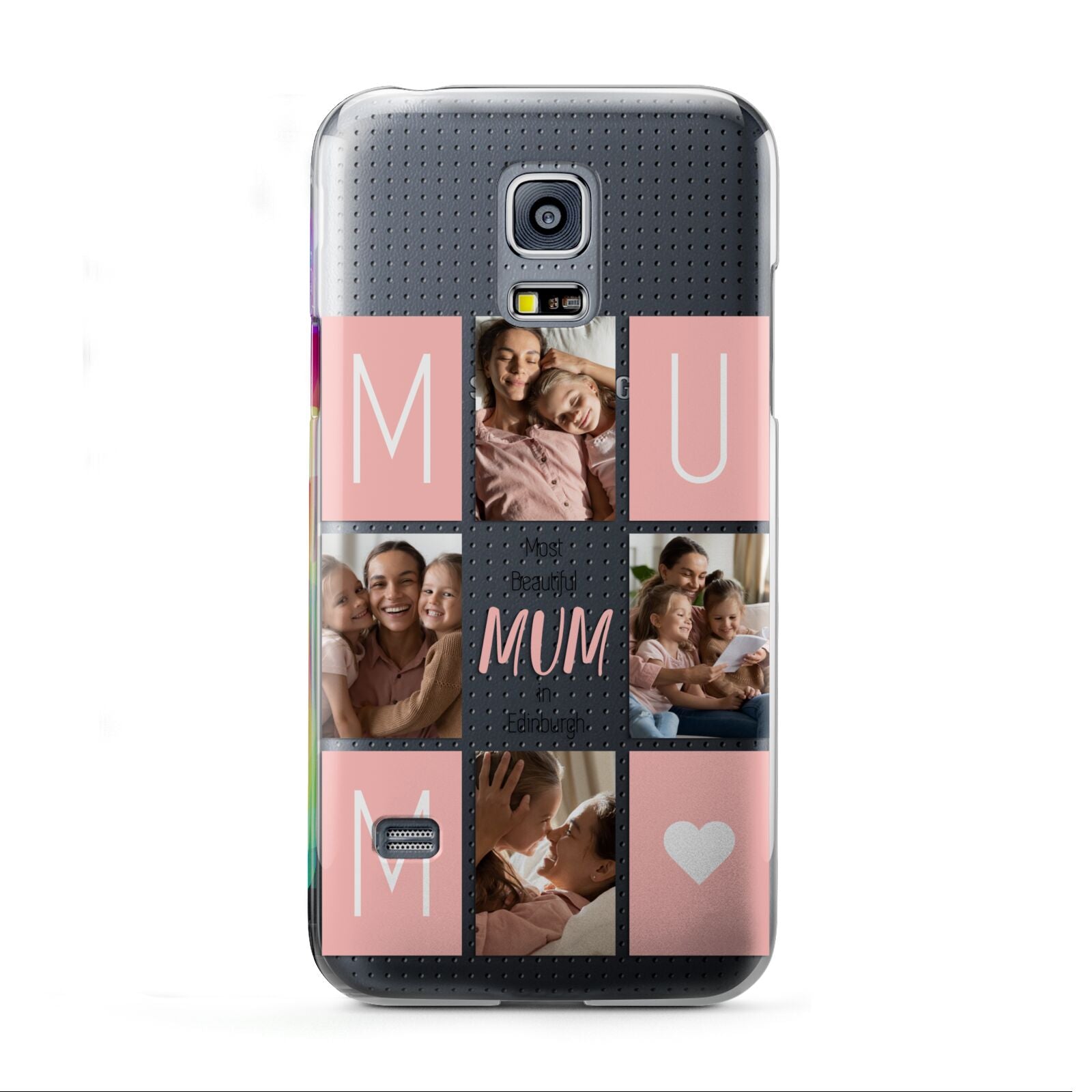 Pink Mum Photo Tiles Samsung Galaxy S5 Mini Case