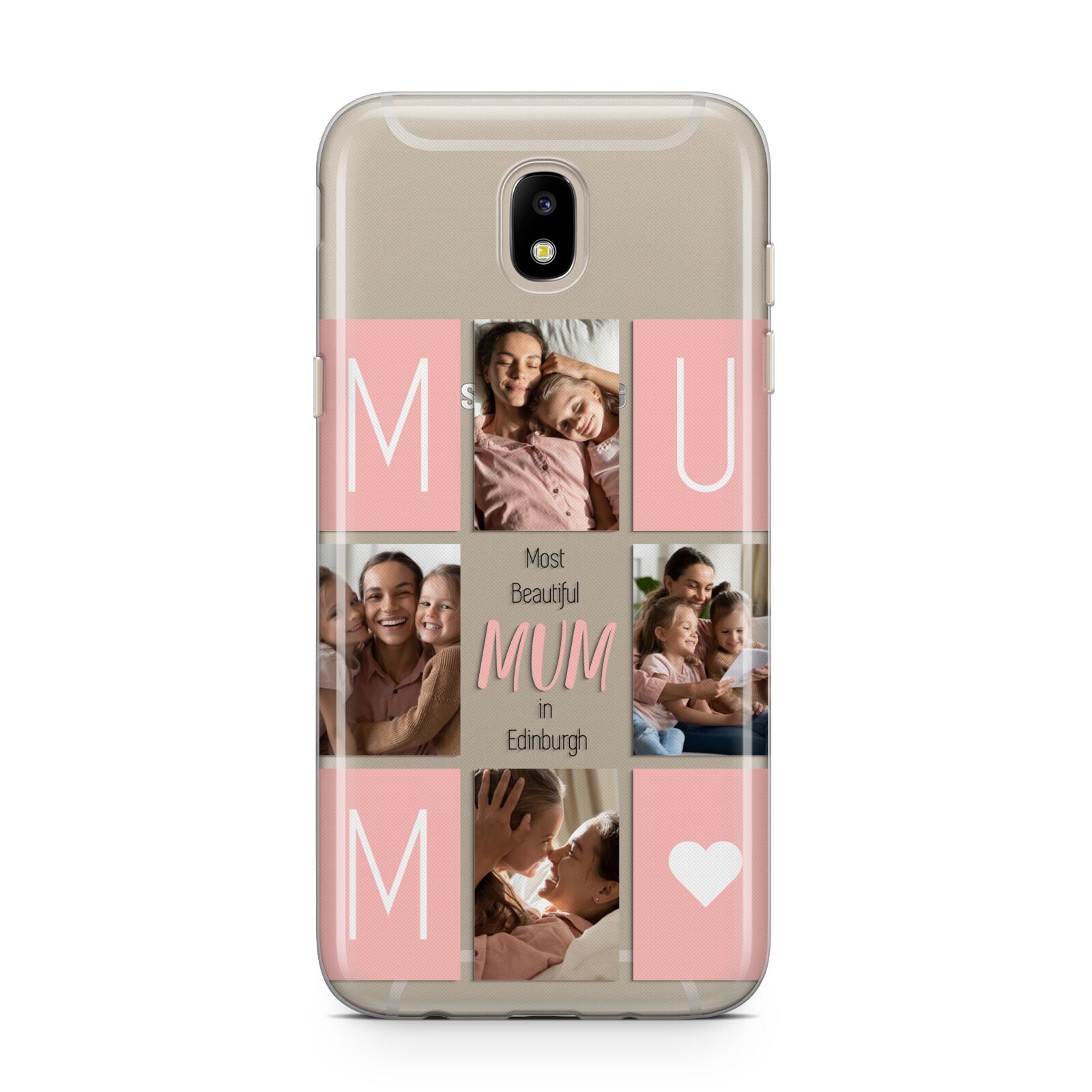 Pink Mum Photo Tiles Samsung J5 2017 Case