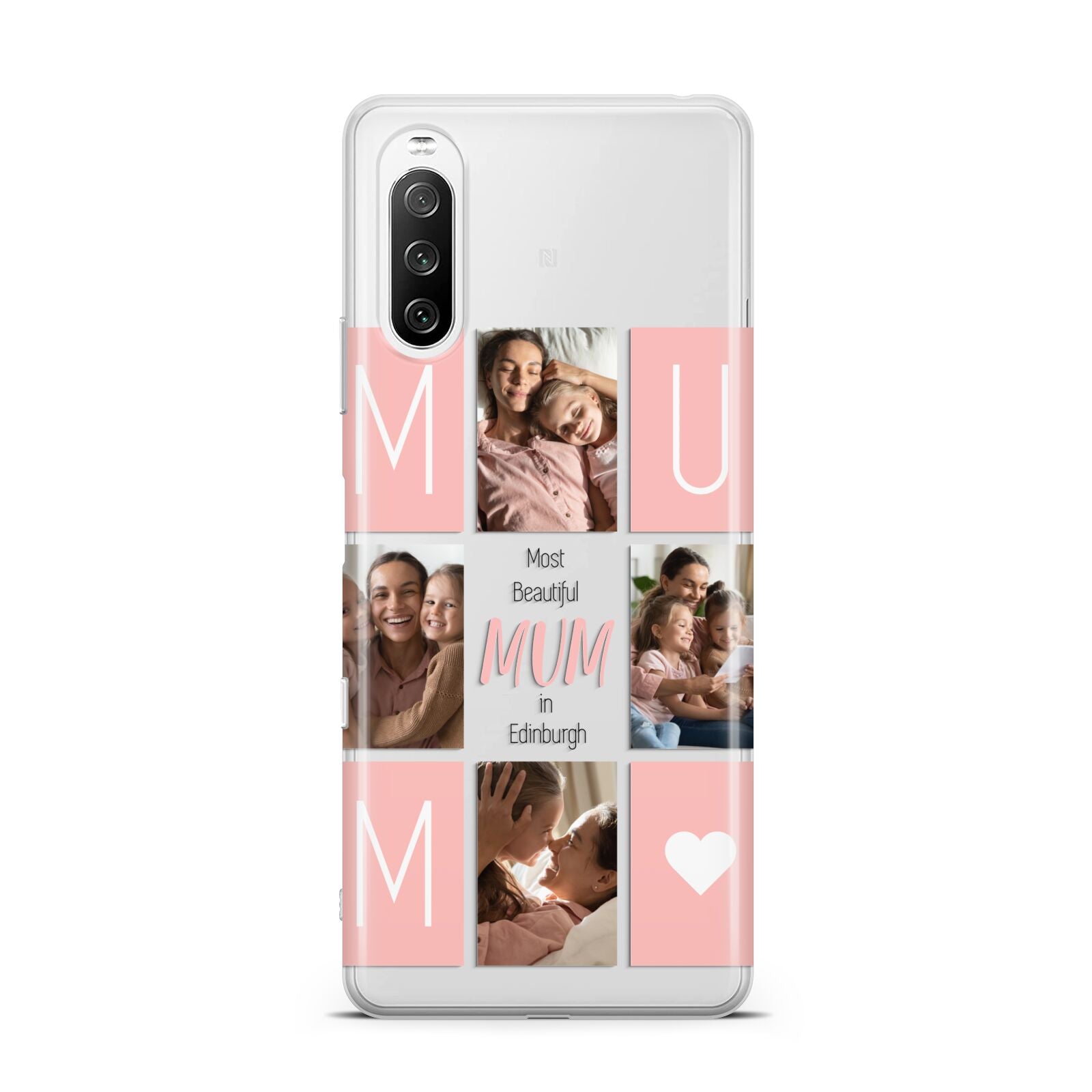 Pink Mum Photo Tiles Sony Xperia 10 III Case