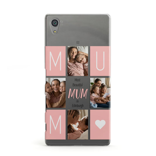 Pink Mum Photo Tiles Sony Xperia Case