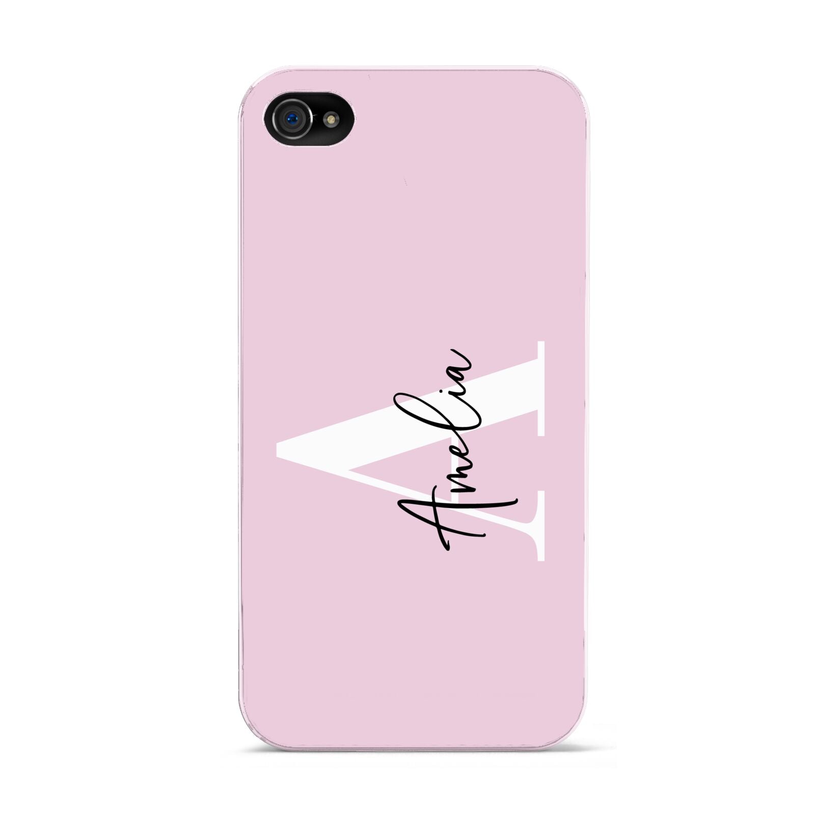 Pink Personalised Initial Name Apple iPhone 4s Case