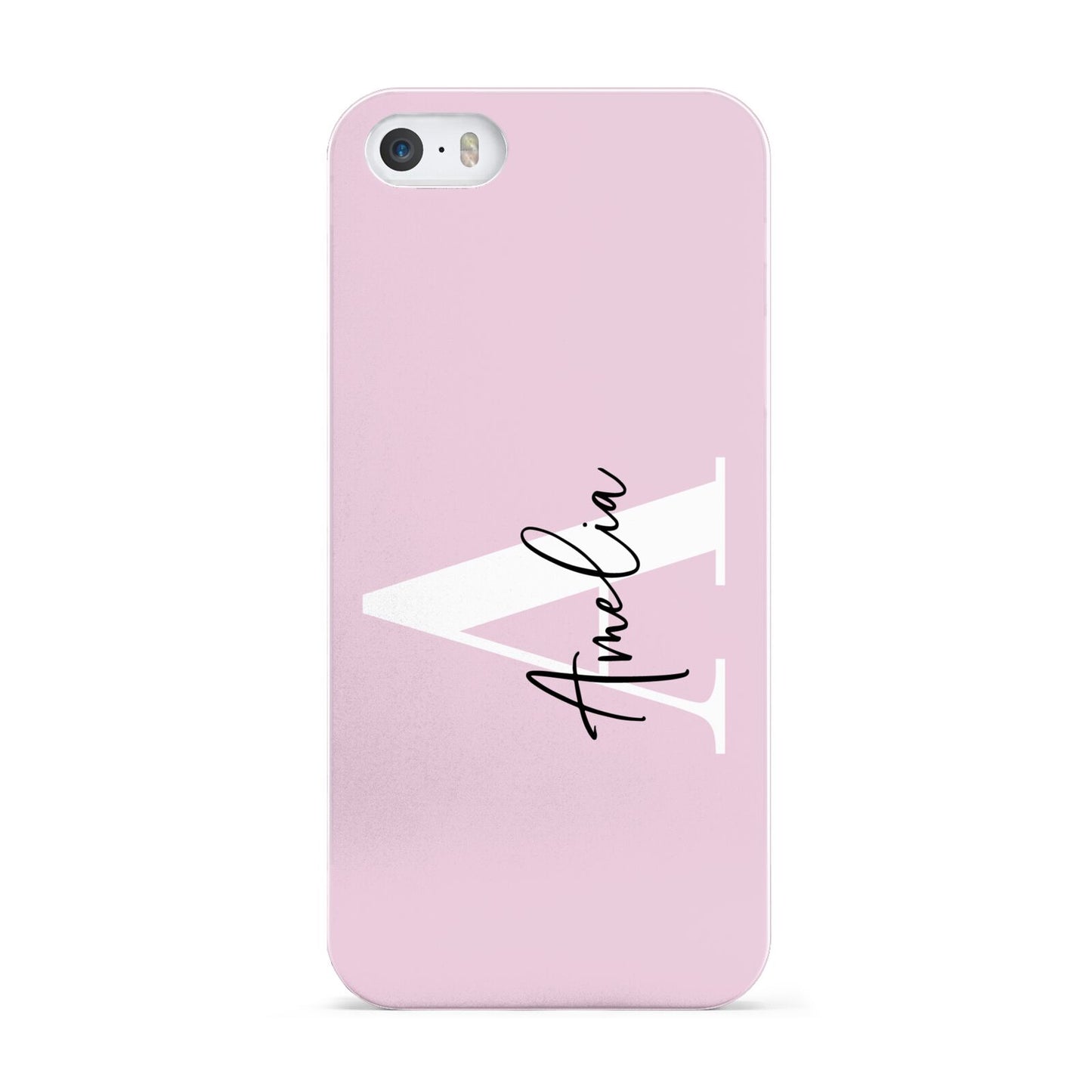 Pink Personalised Initial Name Apple iPhone 5 Case