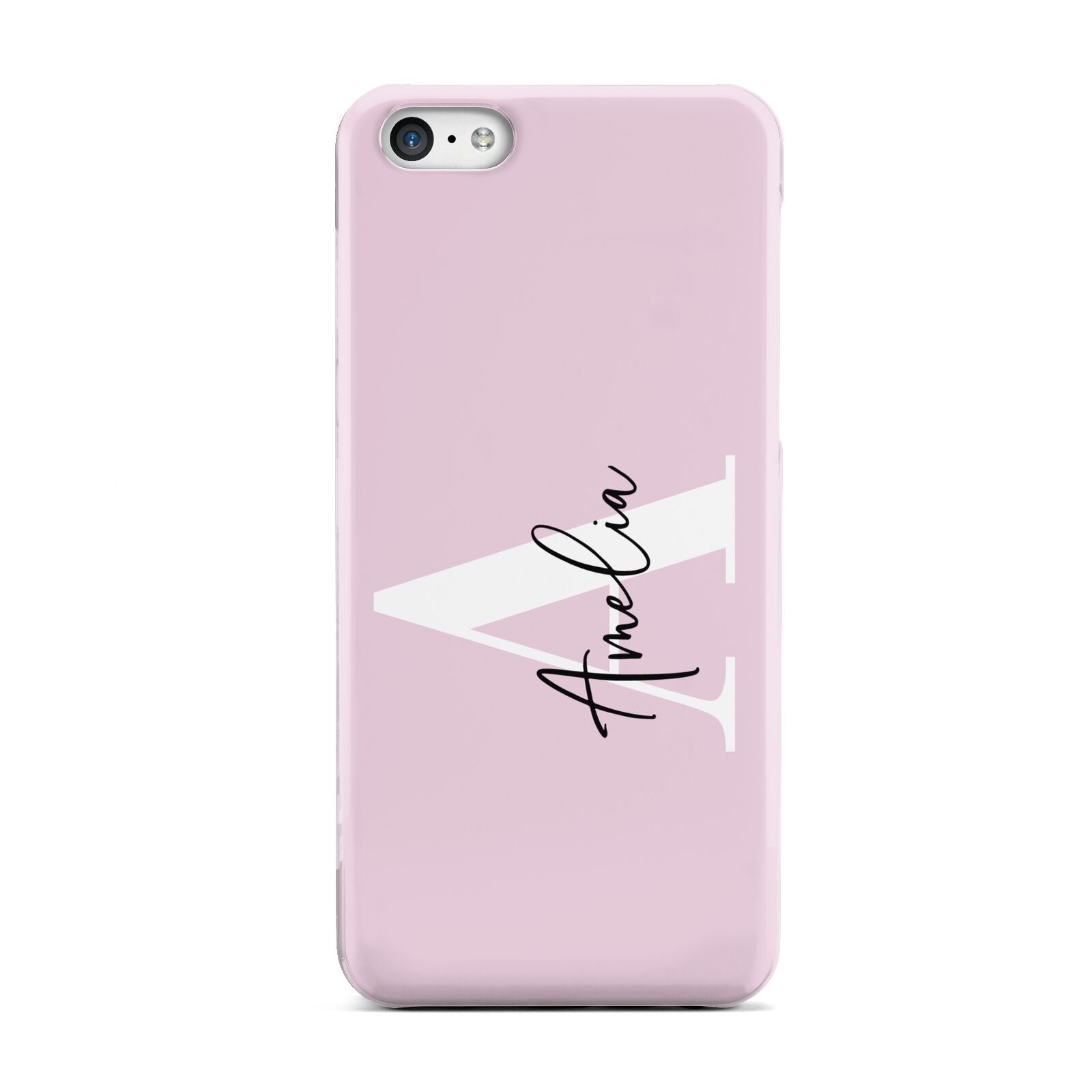 Pink Personalised Initial Name Apple iPhone 5c Case