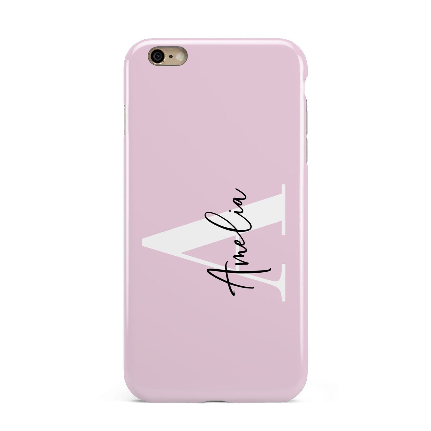 Pink Personalised Initial Name Apple iPhone 6 Plus 3D Tough Case