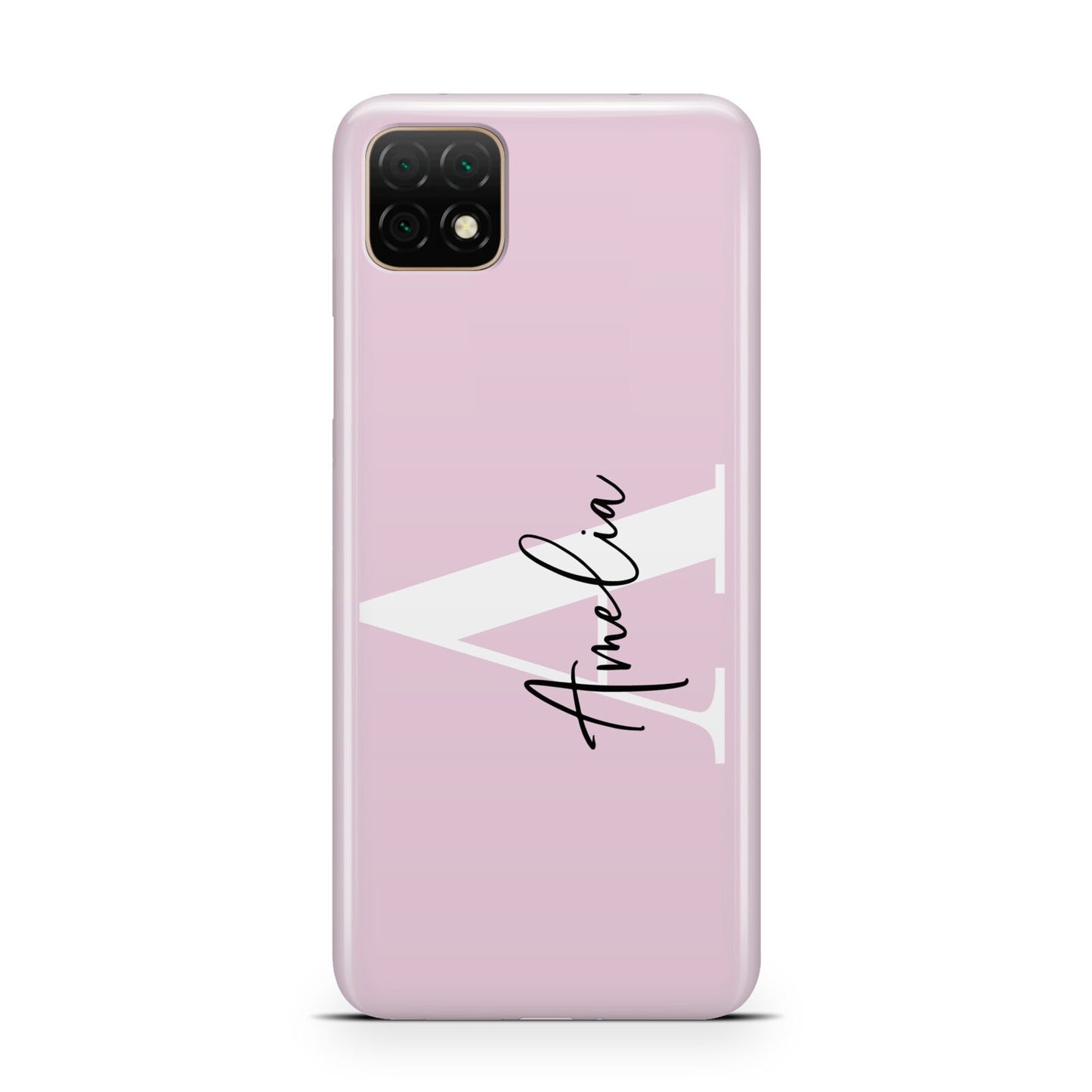 Pink Personalised Initial Name Huawei Enjoy 20 Phone Case