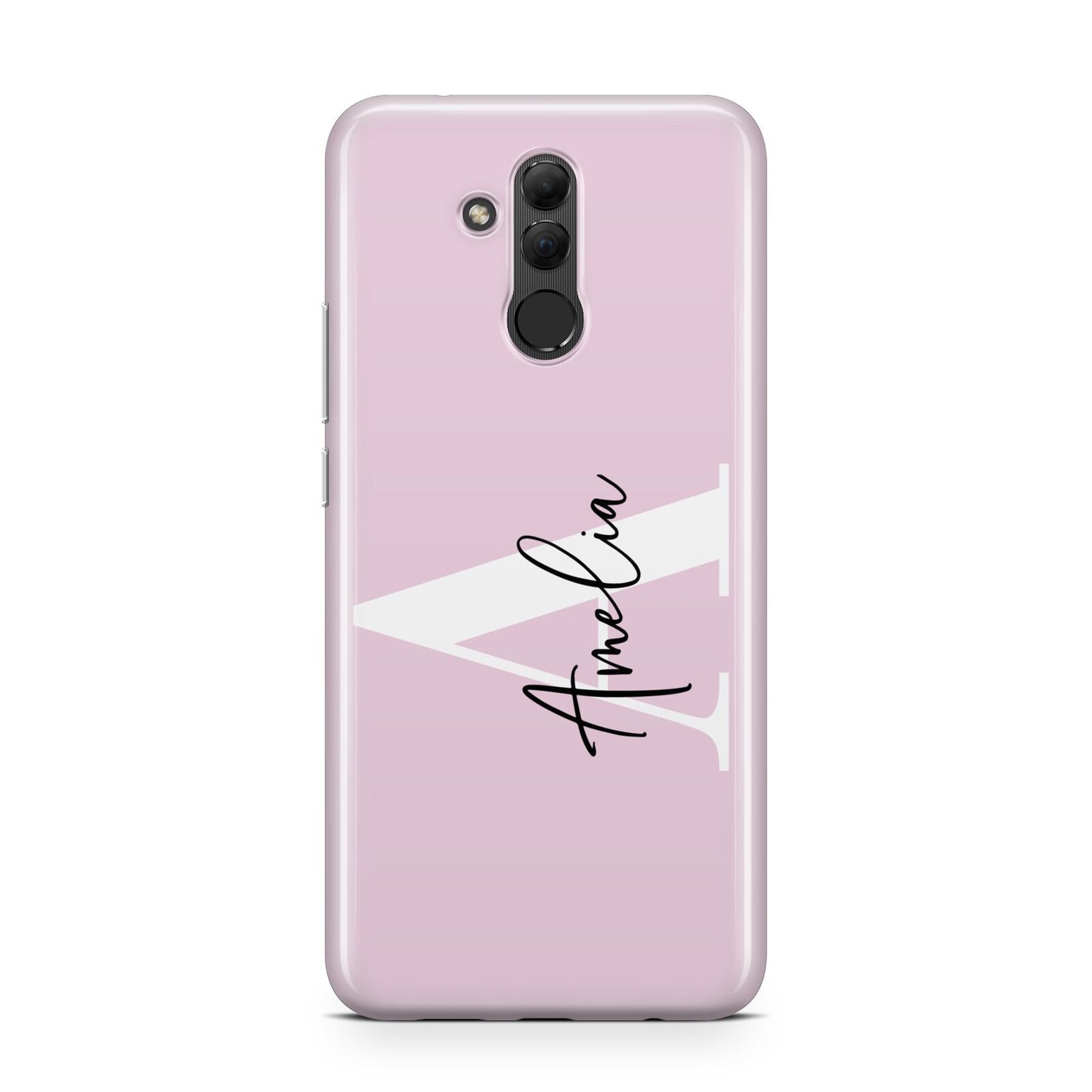 Pink Personalised Initial Name Huawei Mate 20 Lite